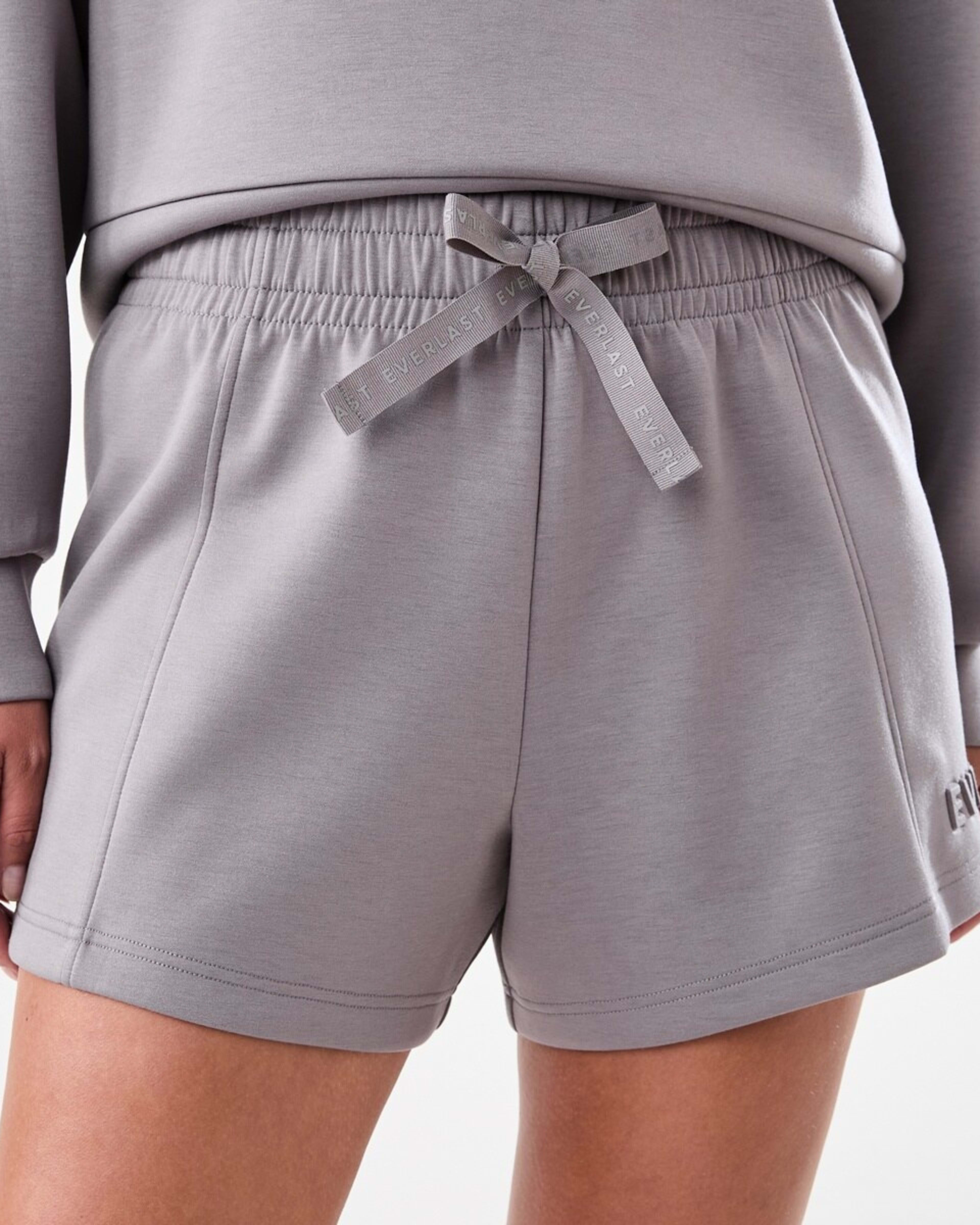 2 Everlast Womens Scuba Shorts Deep Taupe, 2 of 7