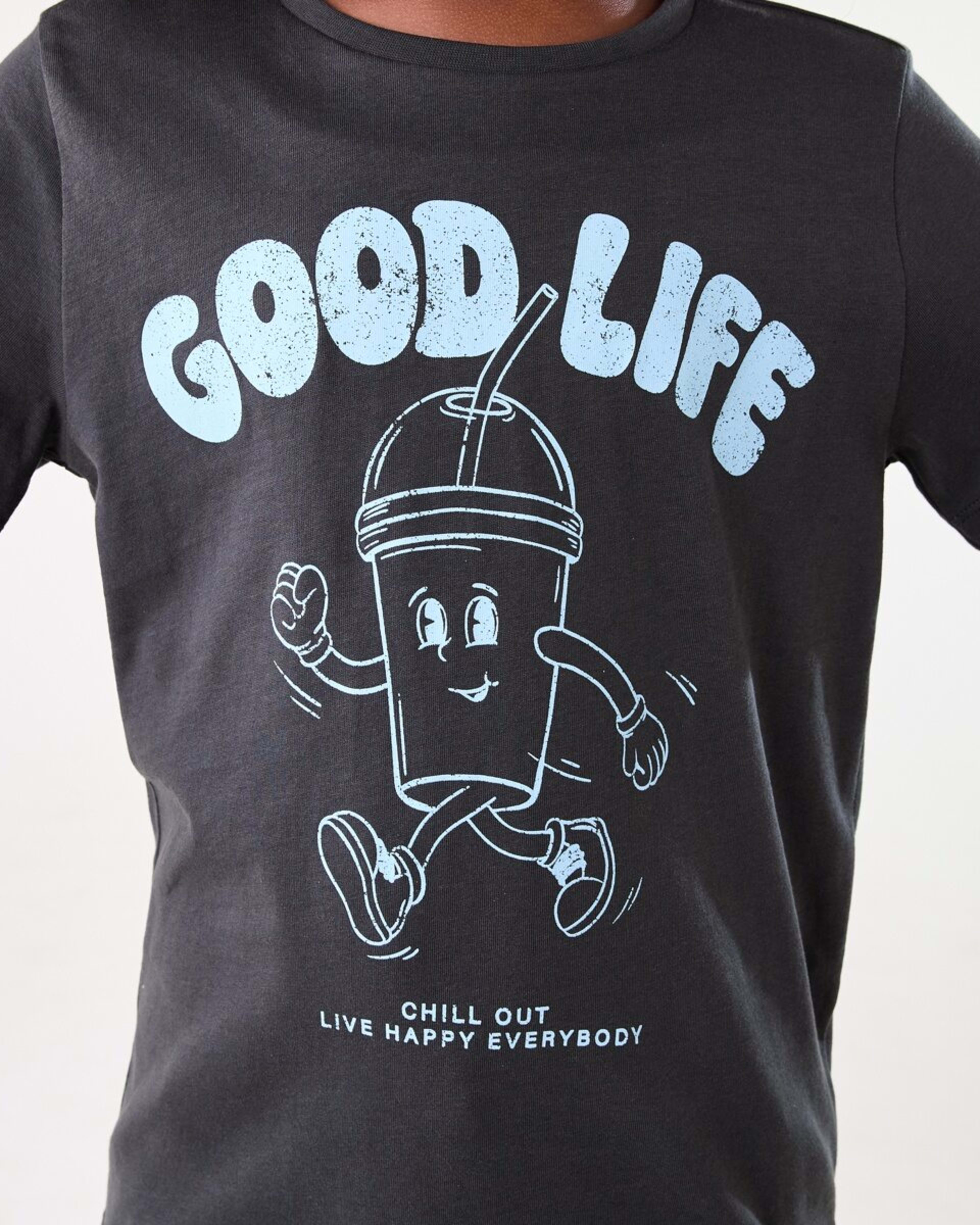 4 Short Sleeve Print T-shirt GOOD LIFE DRINK NINE IRON, 4 of 6
