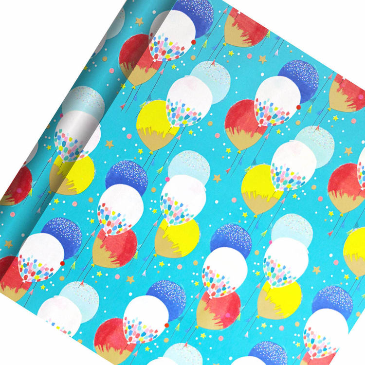 Hallmark Gift Wrapping Paper Roll Balloons Kmart