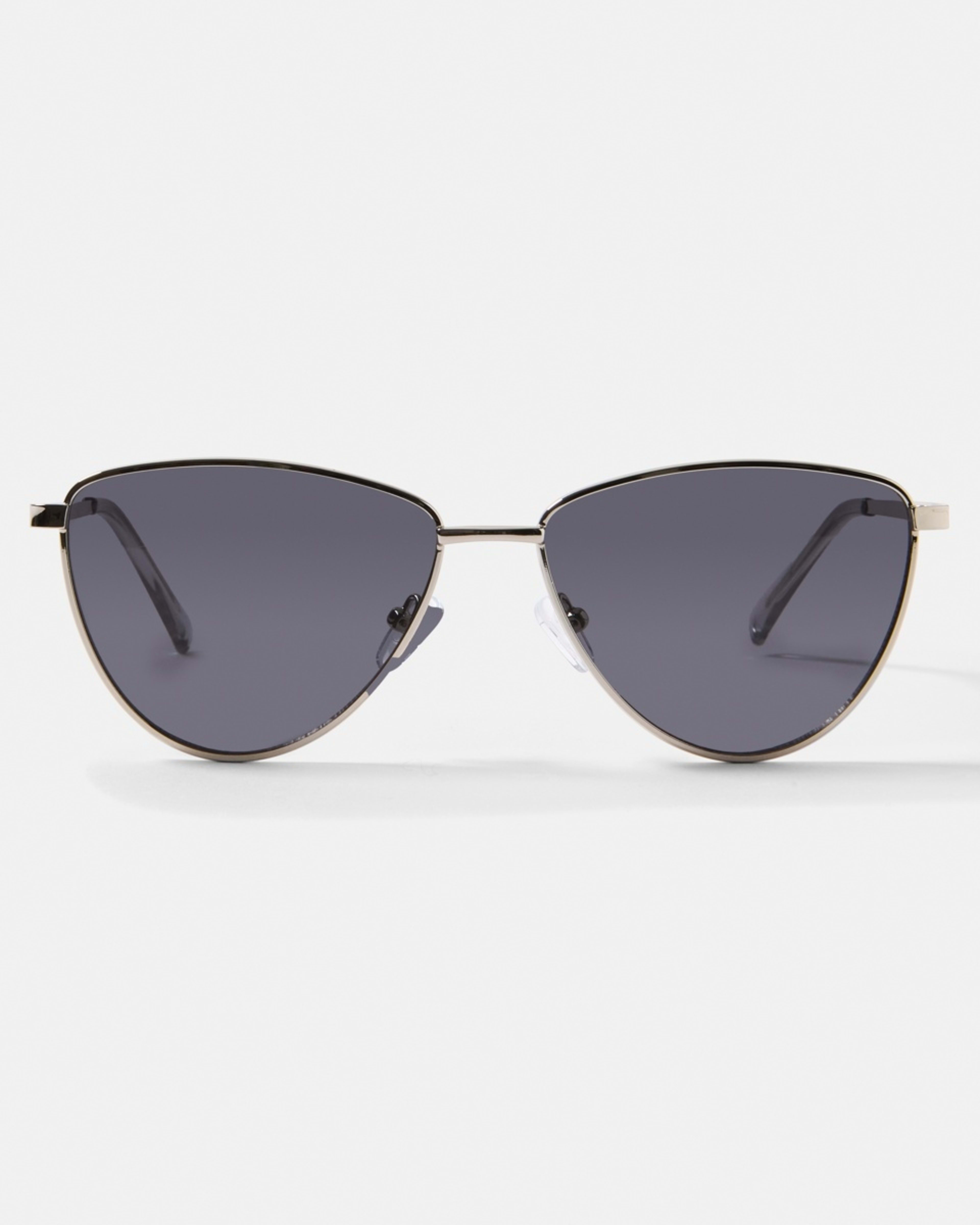 4 Womens Metal Cat Eye Sunglasses Silver, 4 of 6
