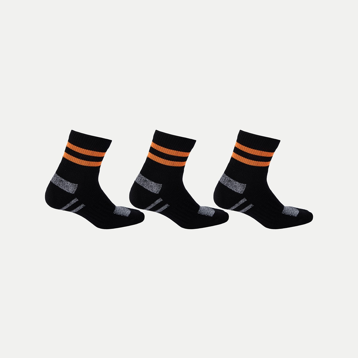 3 Pack Cotton Quarter Crew Socks Kmart