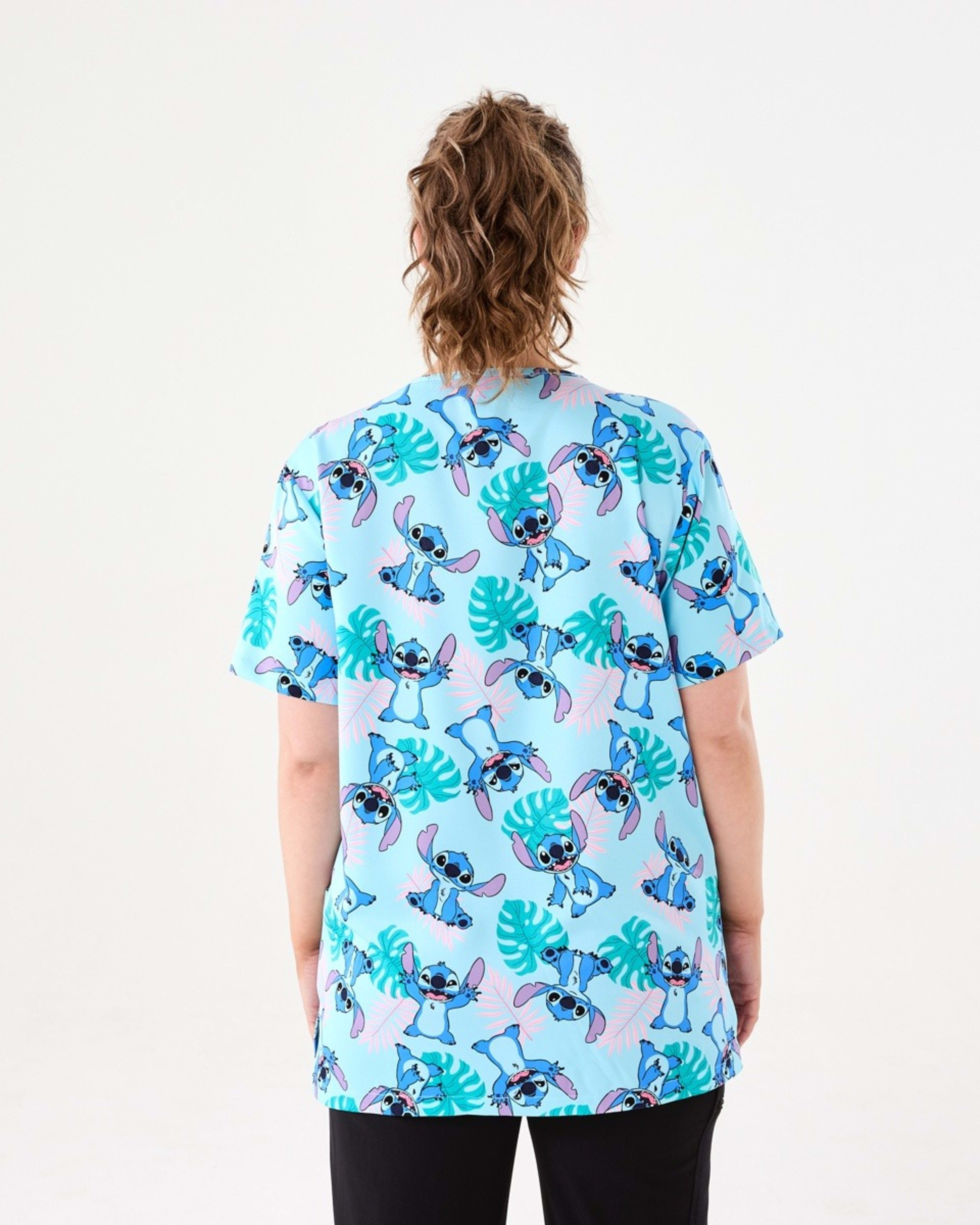 3 Work Short Sleeve Disney Lilo & Stitch License Scrub Top Stitch, 3 of 6