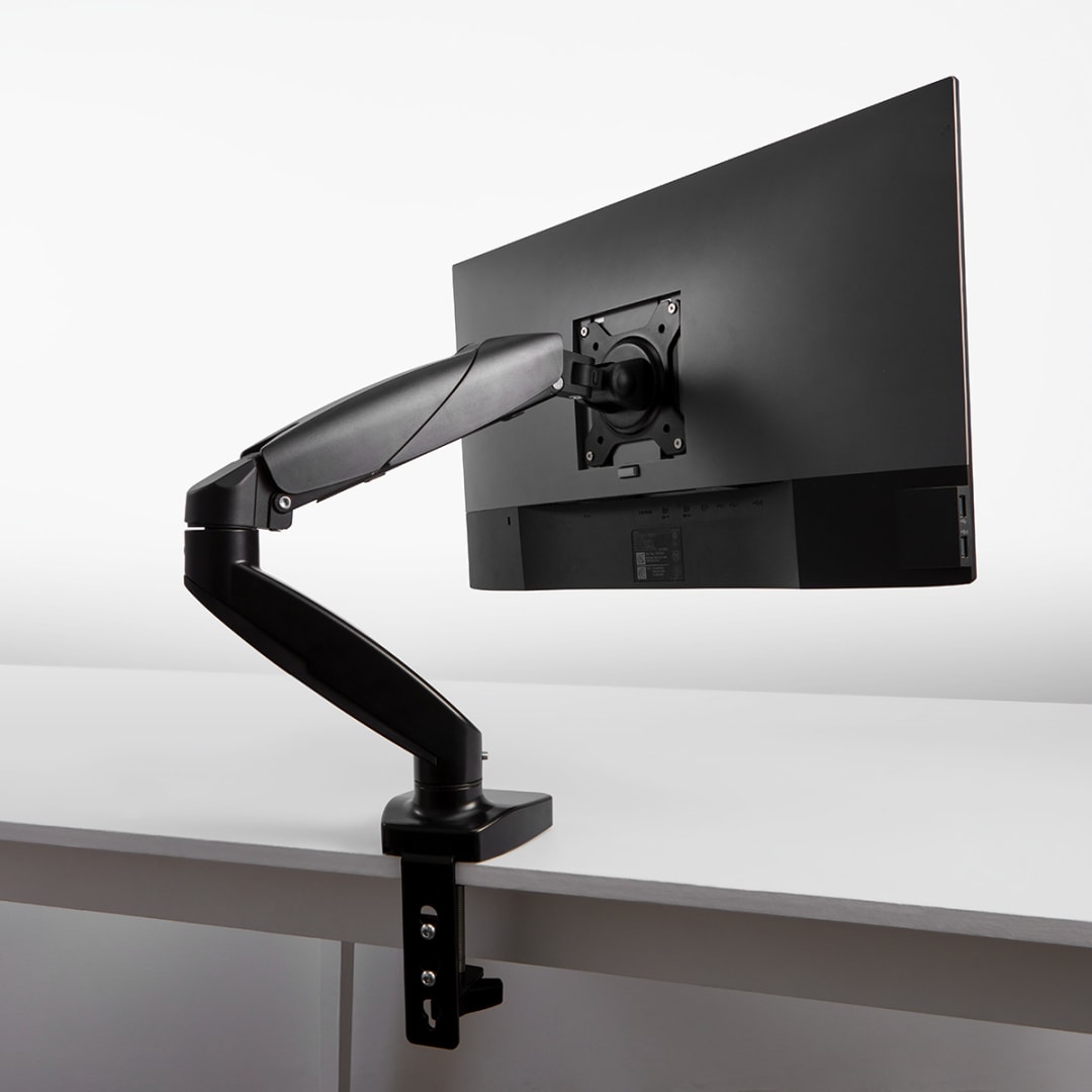 Single Arm Monitor Mount Black Kmart