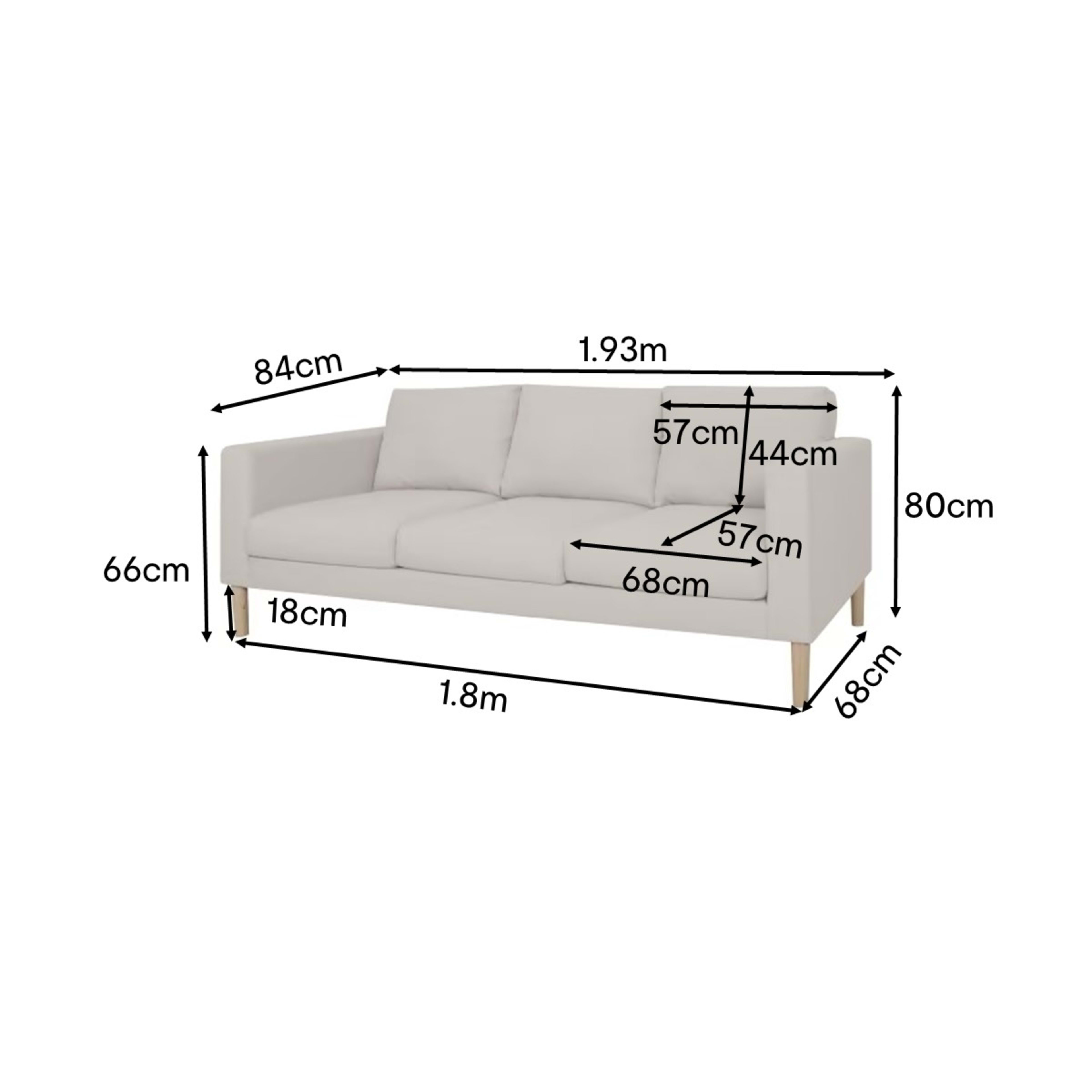 3 Seater Adele Sofa Kmart