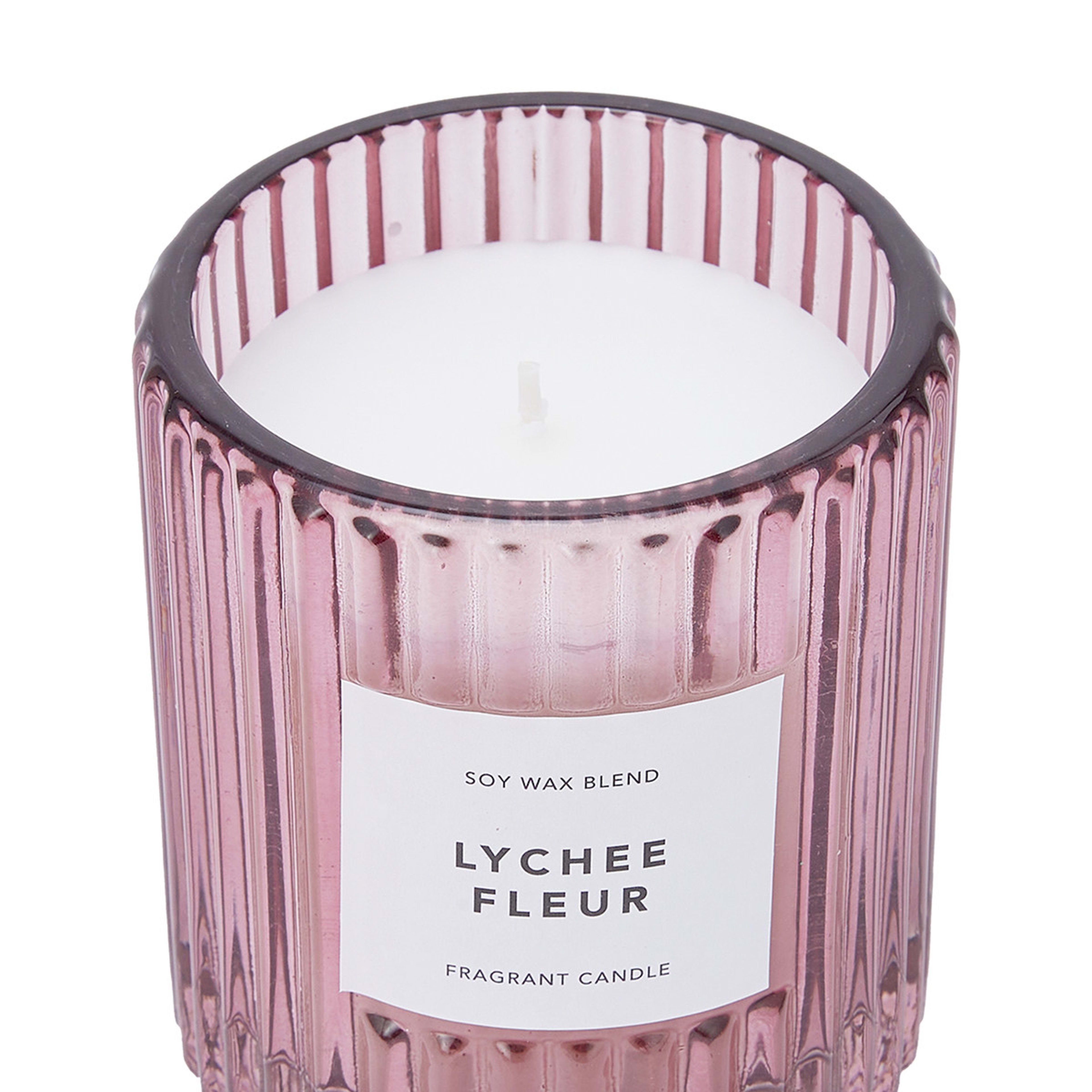 Lychee Fleur Fragrant Candles and Reed Diffuser Set Kmart