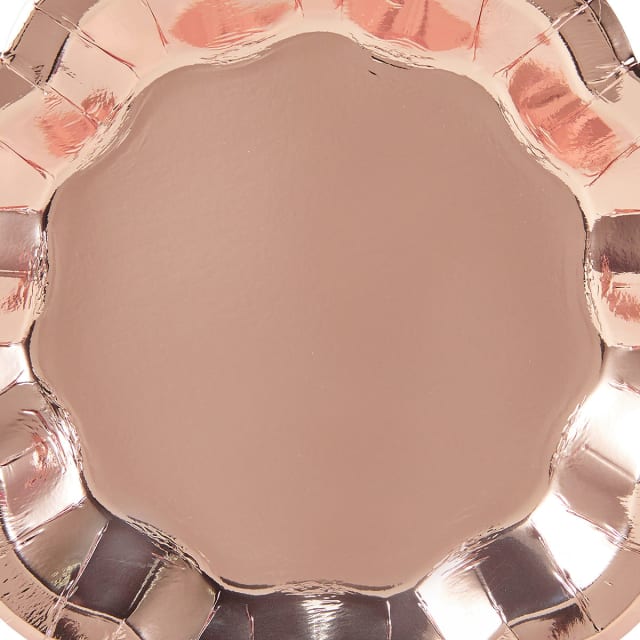 16 Pack Rose Gold Dessert Paper Plates Kmart