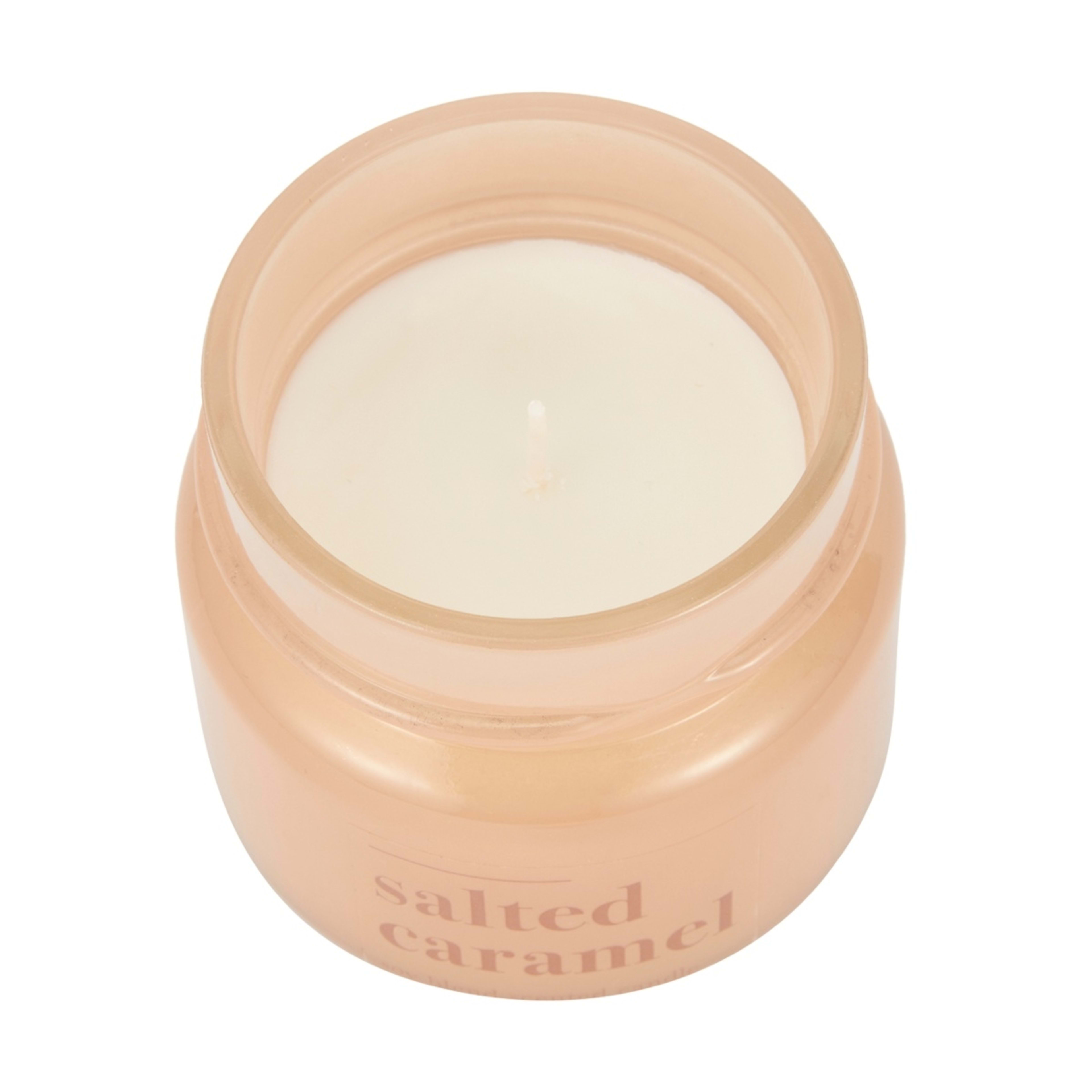 3 Salted Caramel Soy Blend Scented Jar Candle, 3 of 8