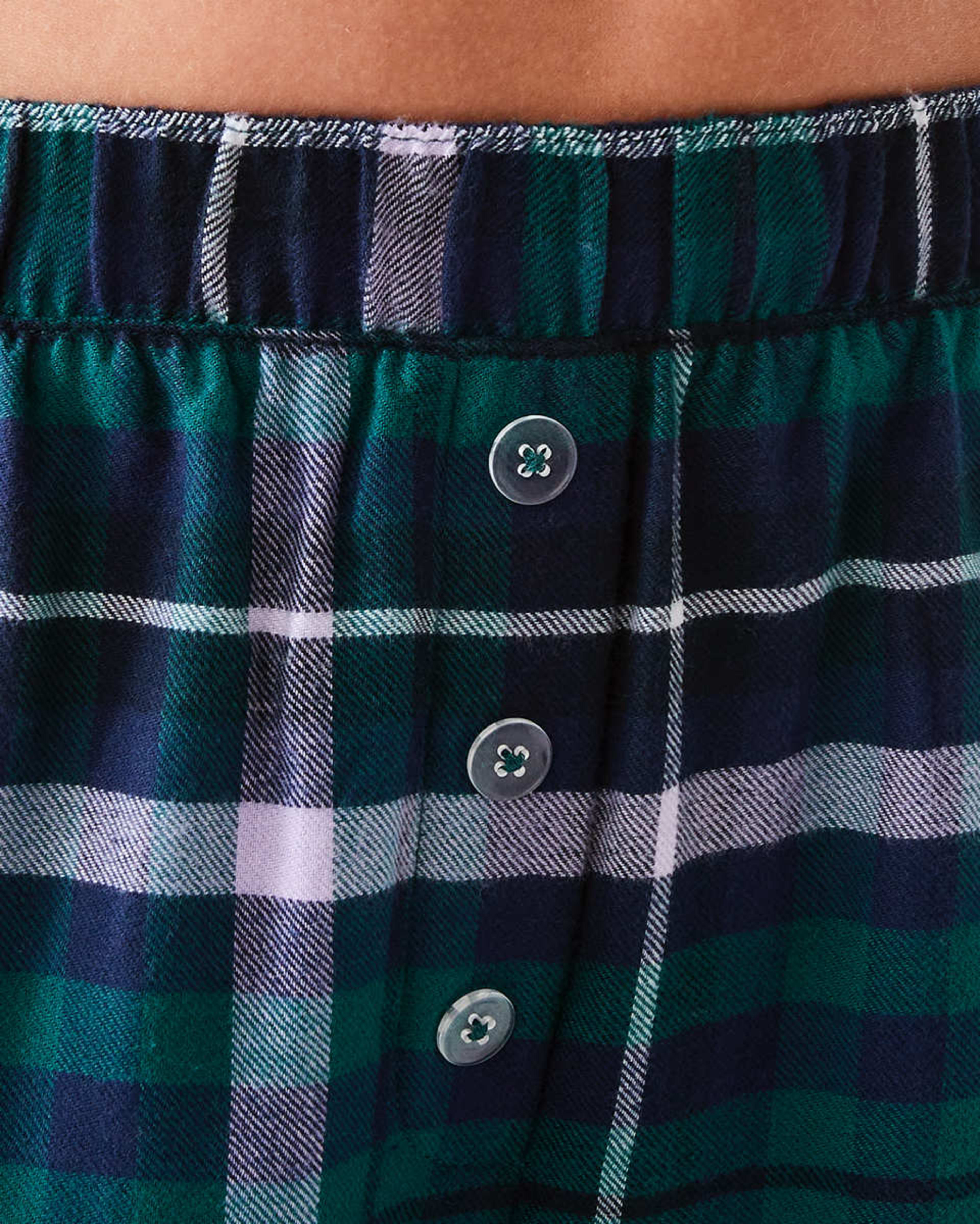4 Boyfriend Flannel Pants Dark Check, 4 of 5