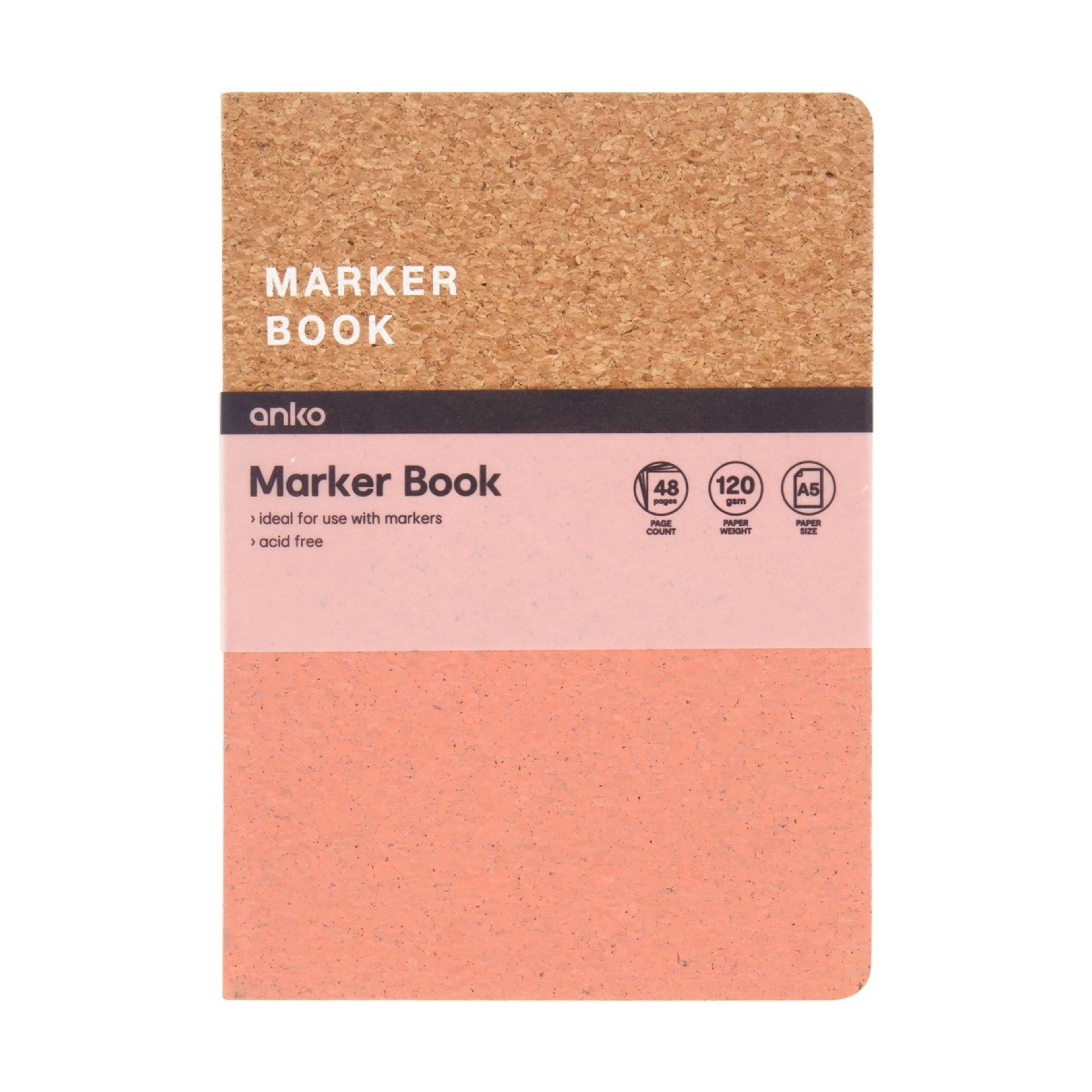 1 A5 Marker Book - Coral