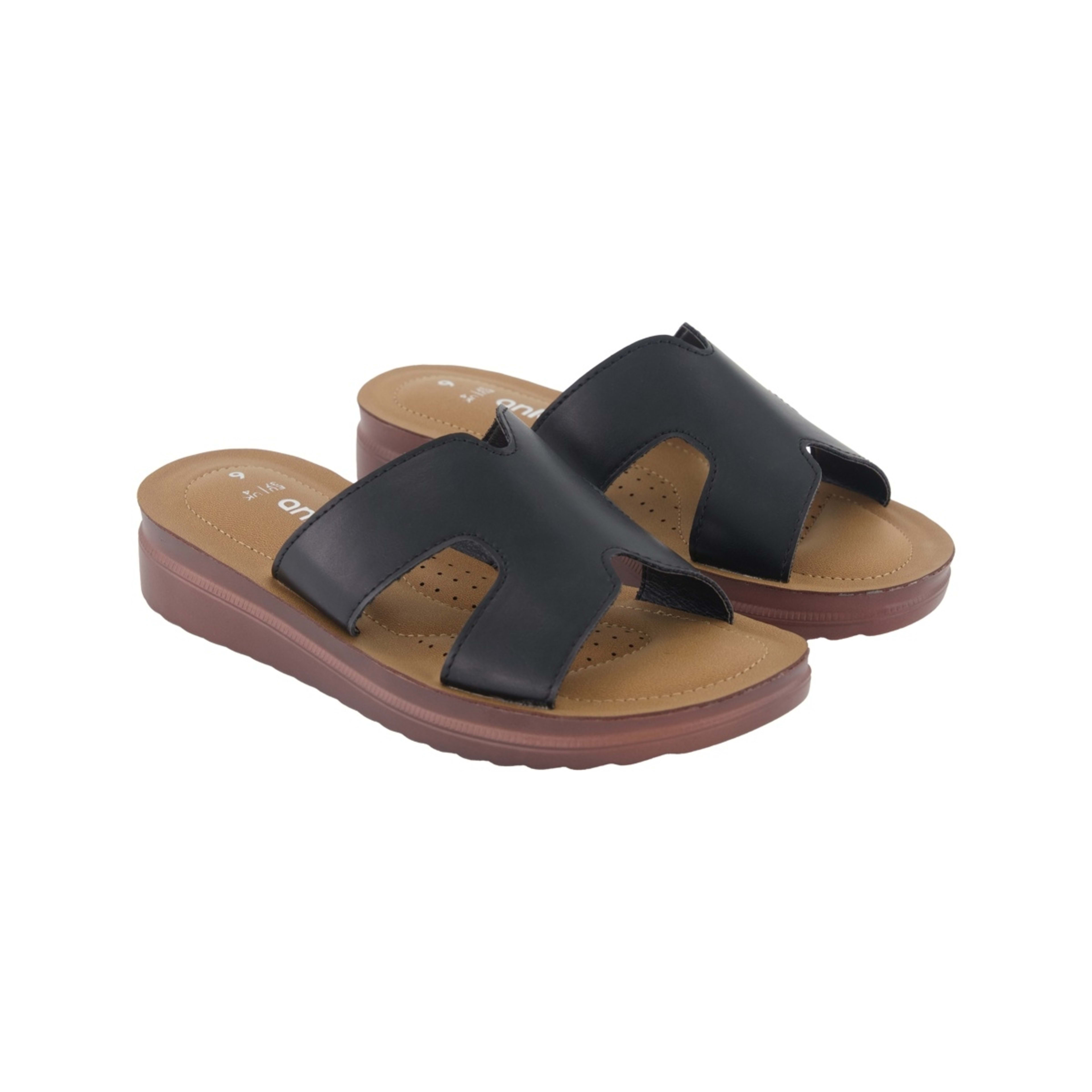 2 One Band Comfort Footbed Slides Black, 2 of 3