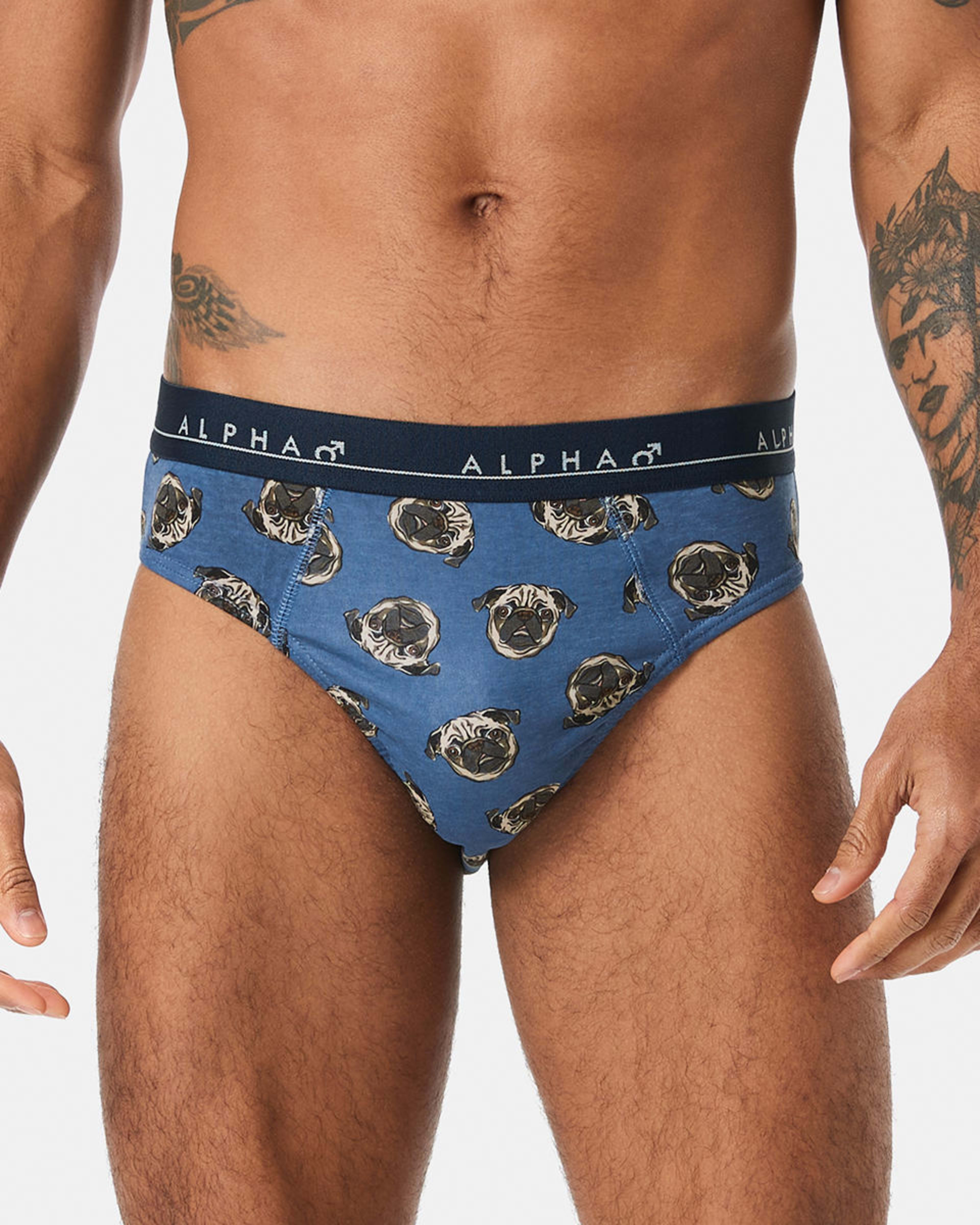 6 5 Pack Printed Briefs Dogshead, 6 of 10