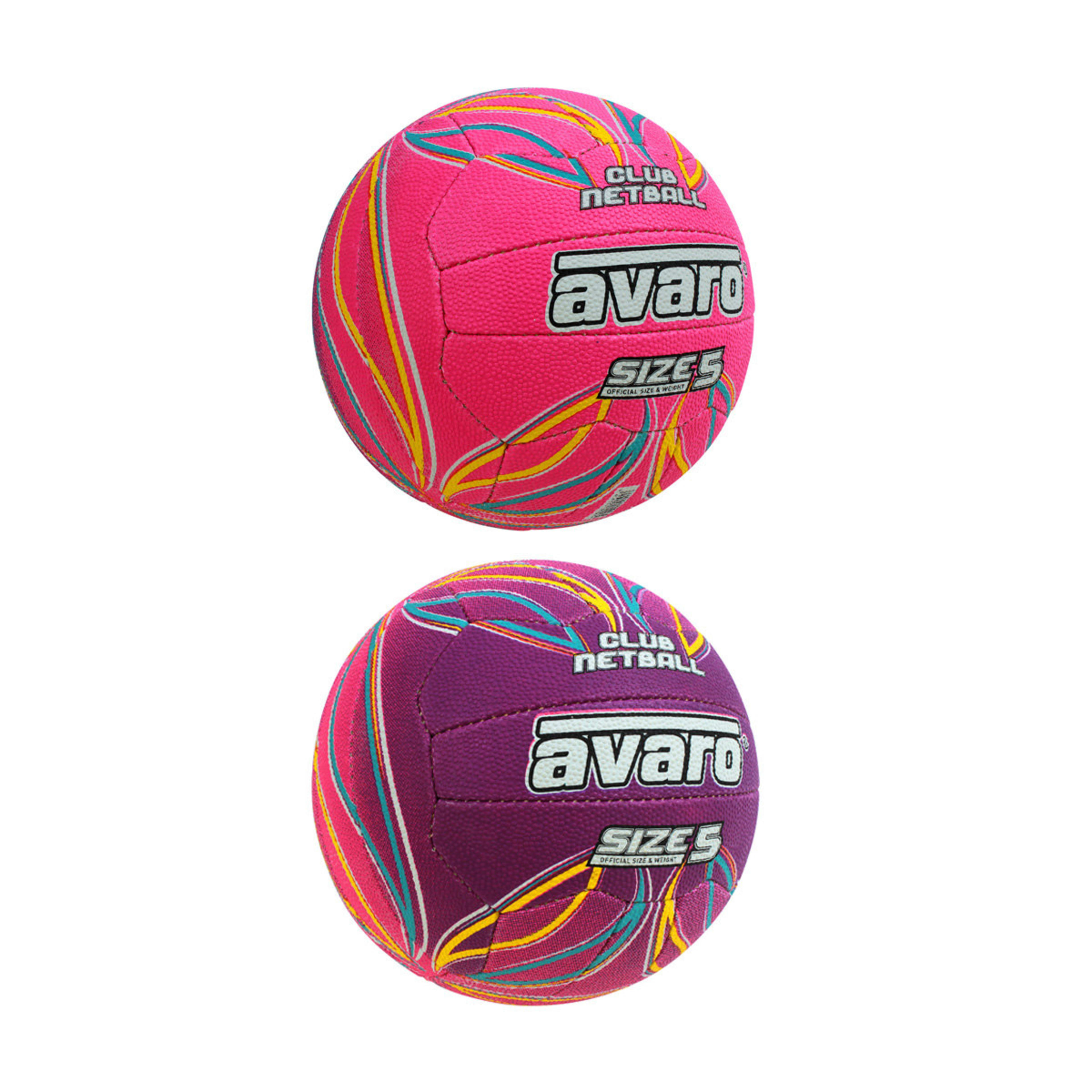 1 Avaro Club Netball - Size 5, Assorted