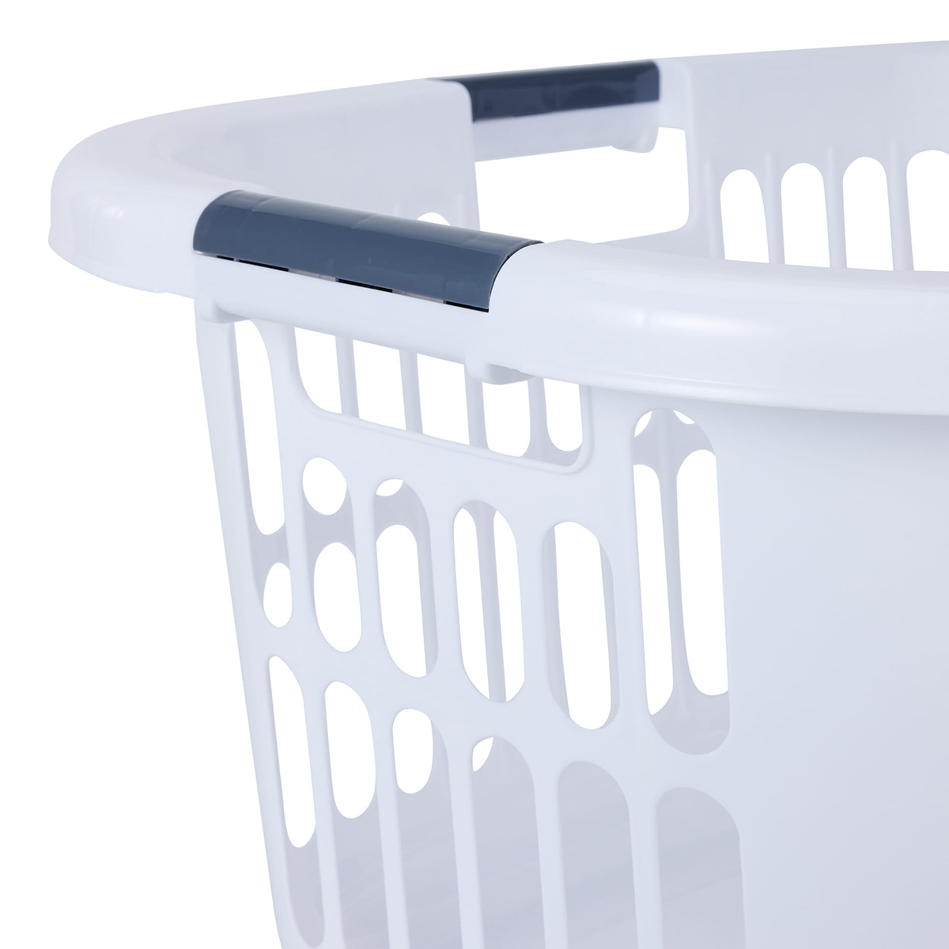 Hip Hugger Laundry Basket White Kmart