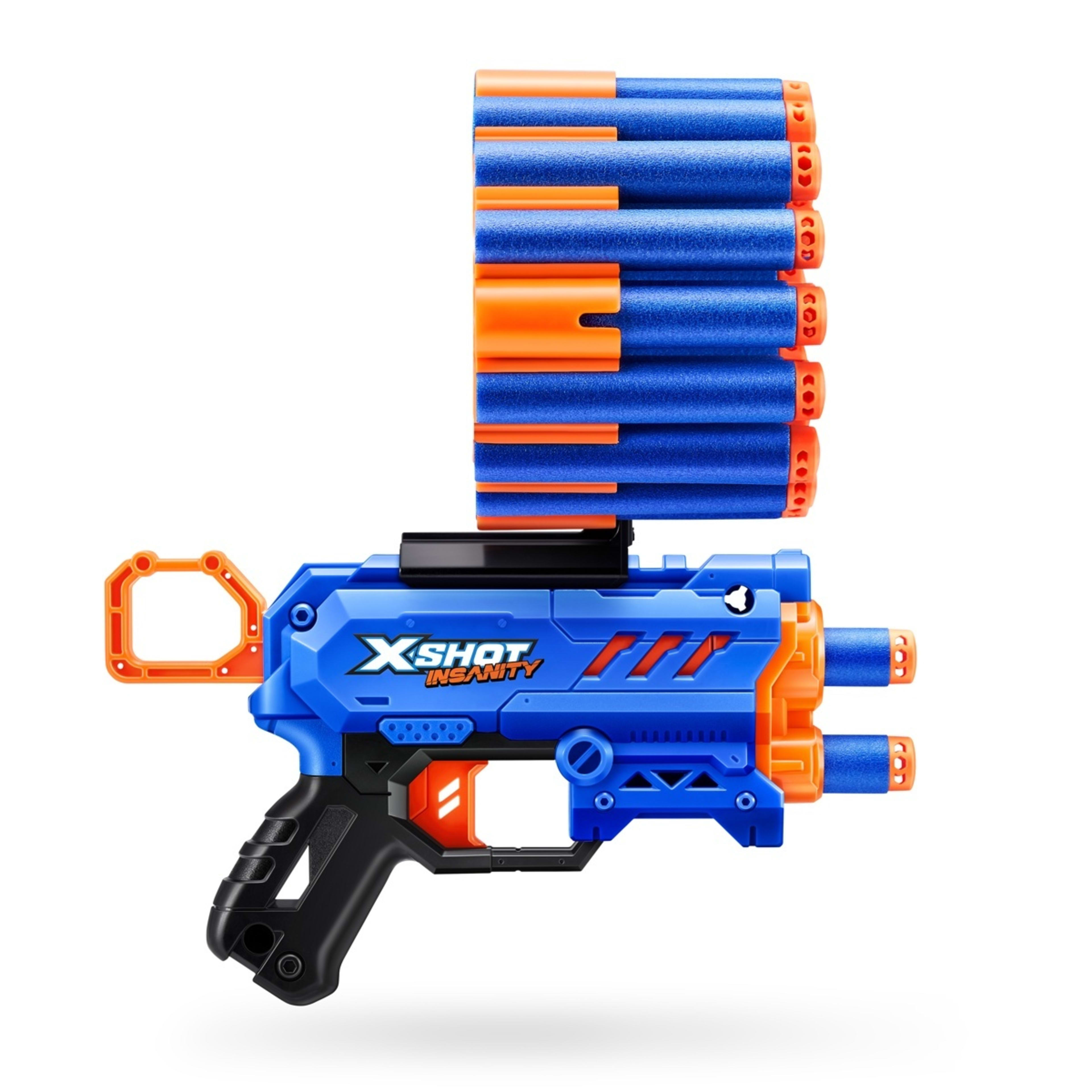 3 Zuru X-Shot Insanity Micro Blaster 24 Darts, 3 of 5