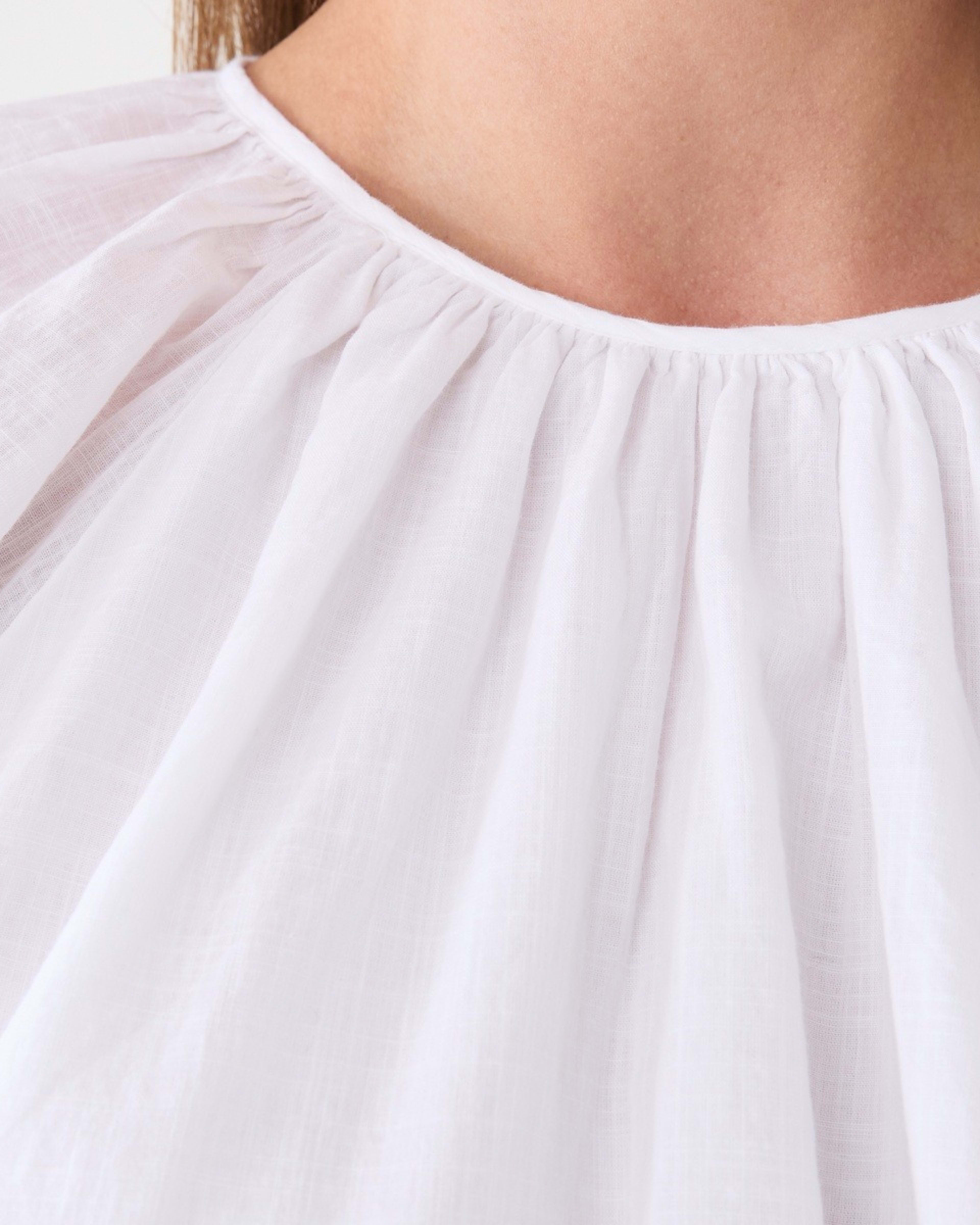 5 Long Sleeve Waist Tie Raglan Top WHITE, 5 of 6