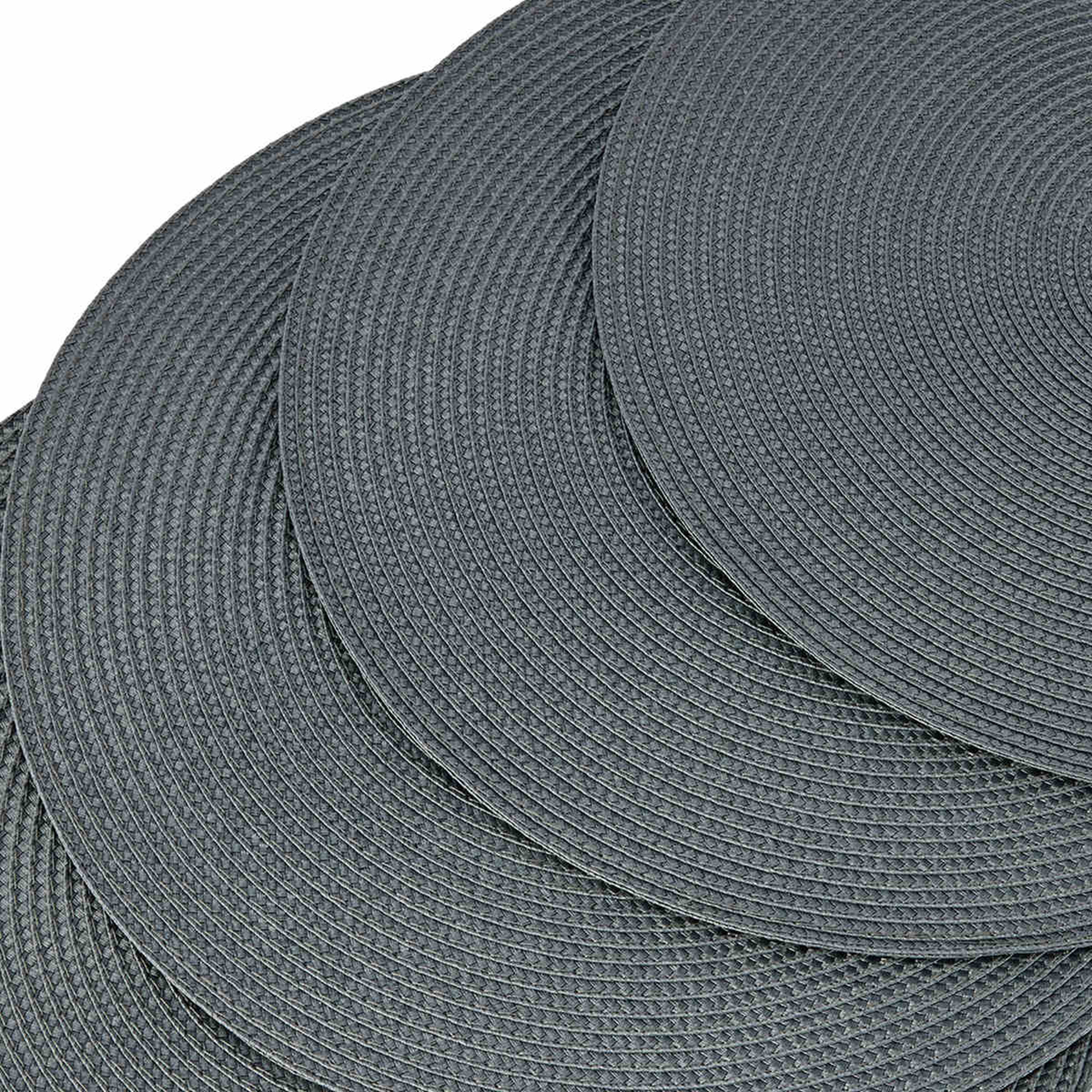 4 Pack Charcoal Round Placemats Kmart