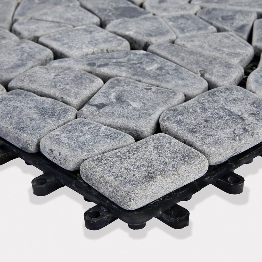 4 Pack Grey Stone Decking Tiles Kmart