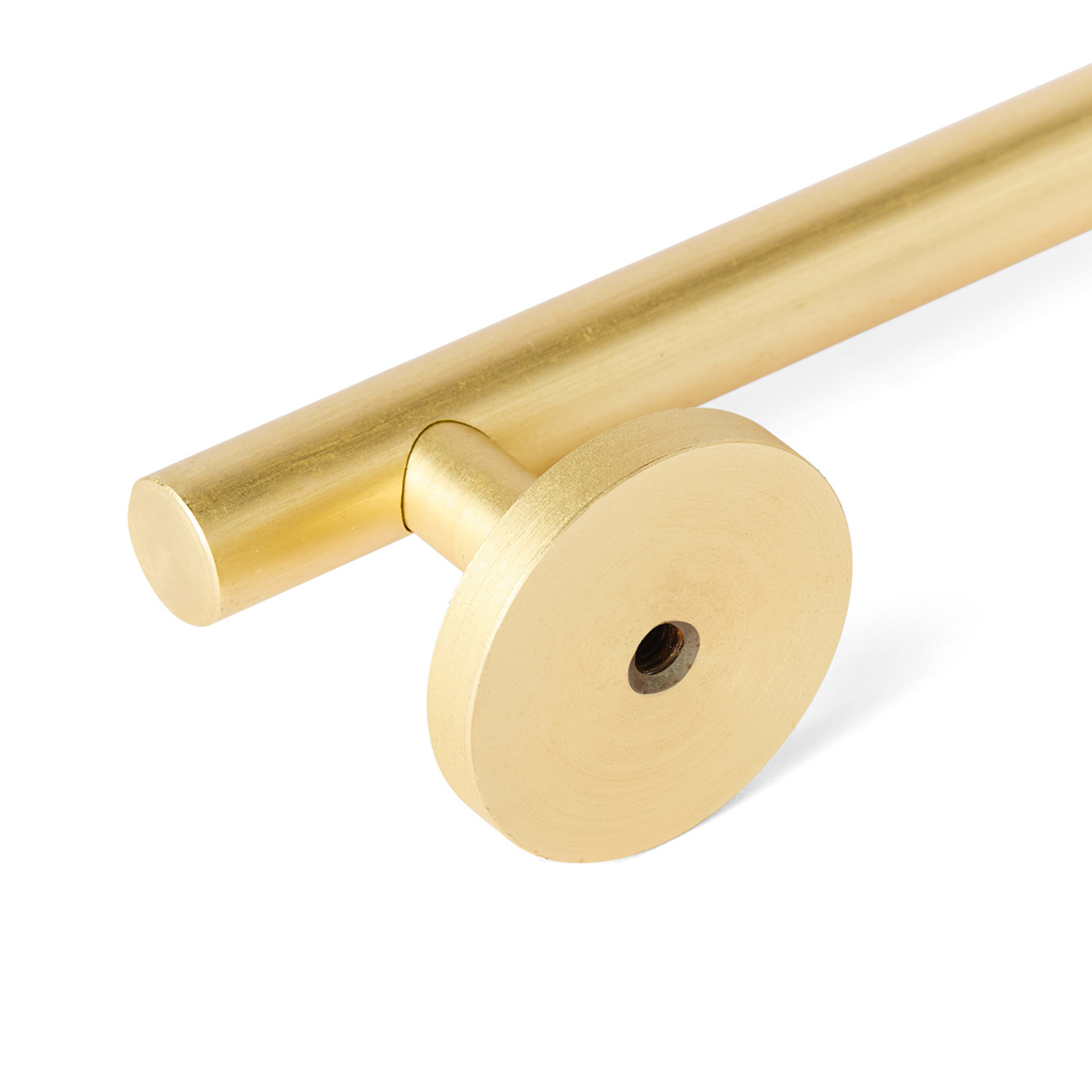 6 2 Pack Large Linear Round Handles - Gold Look, 6 of 9