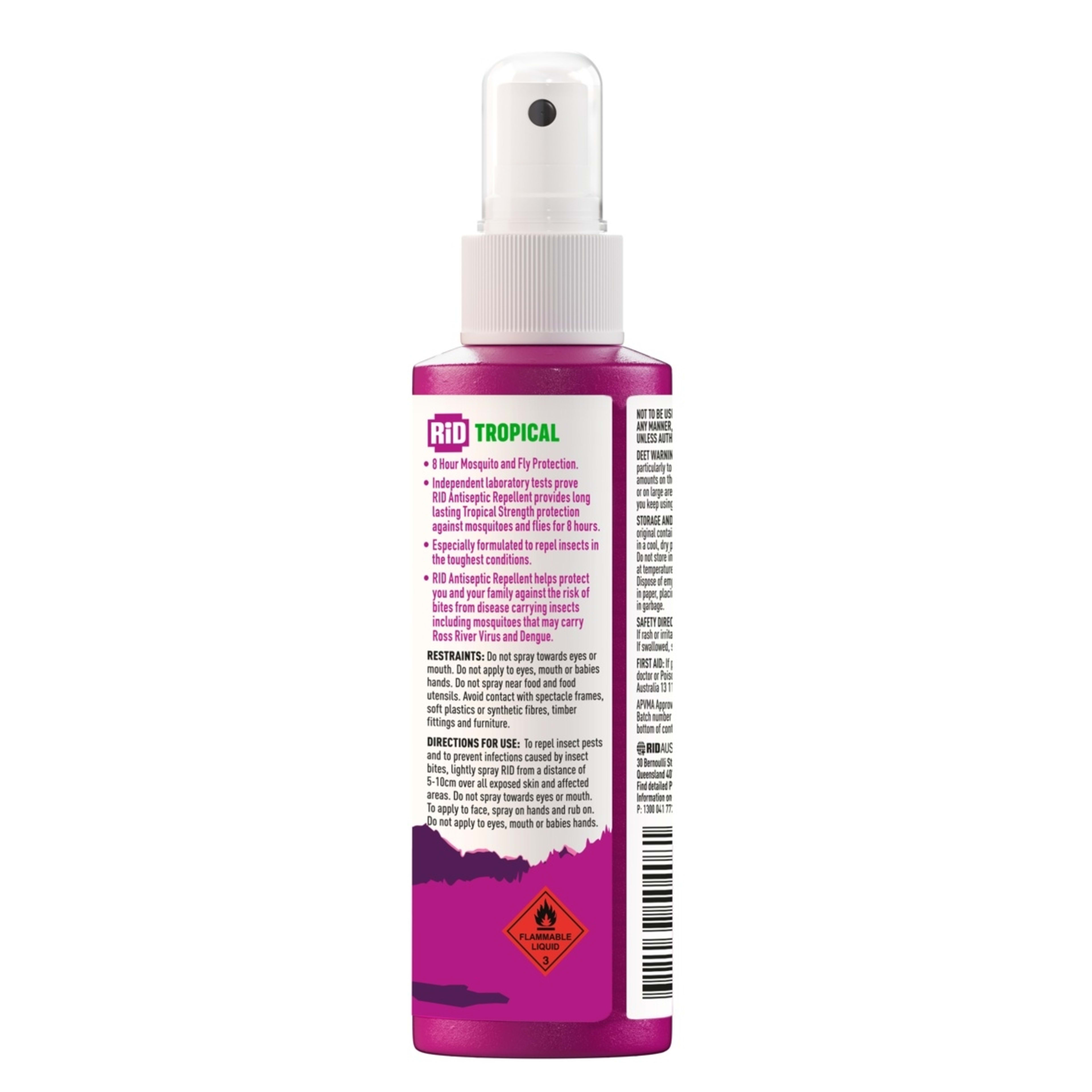 2 RID Tropical Antiseptic Bite Protection Insect Repellent Spray 100ml, 2 of 5
