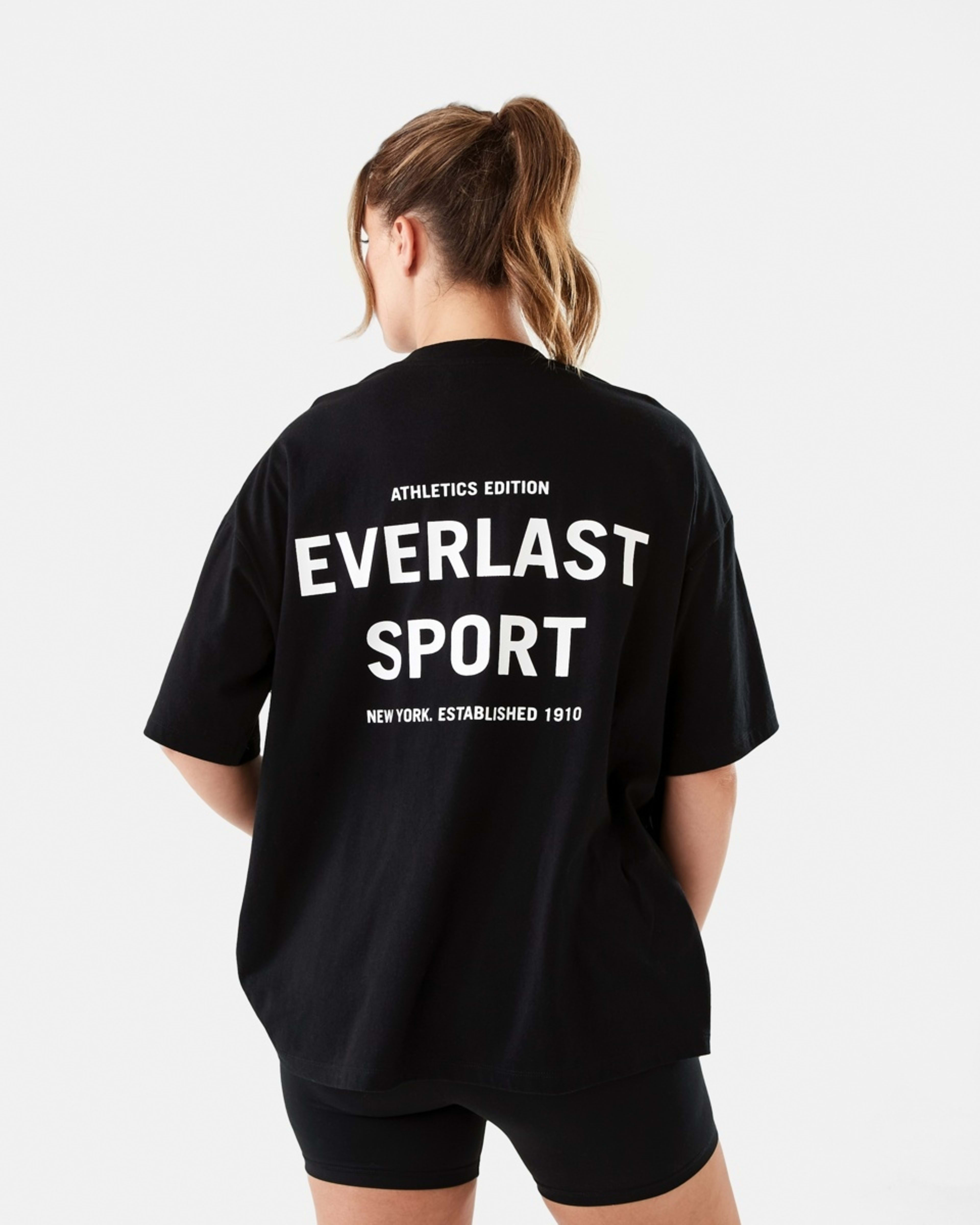 3 Everlast Womens Street Boyfriend T-shirt Black, 3 of 7