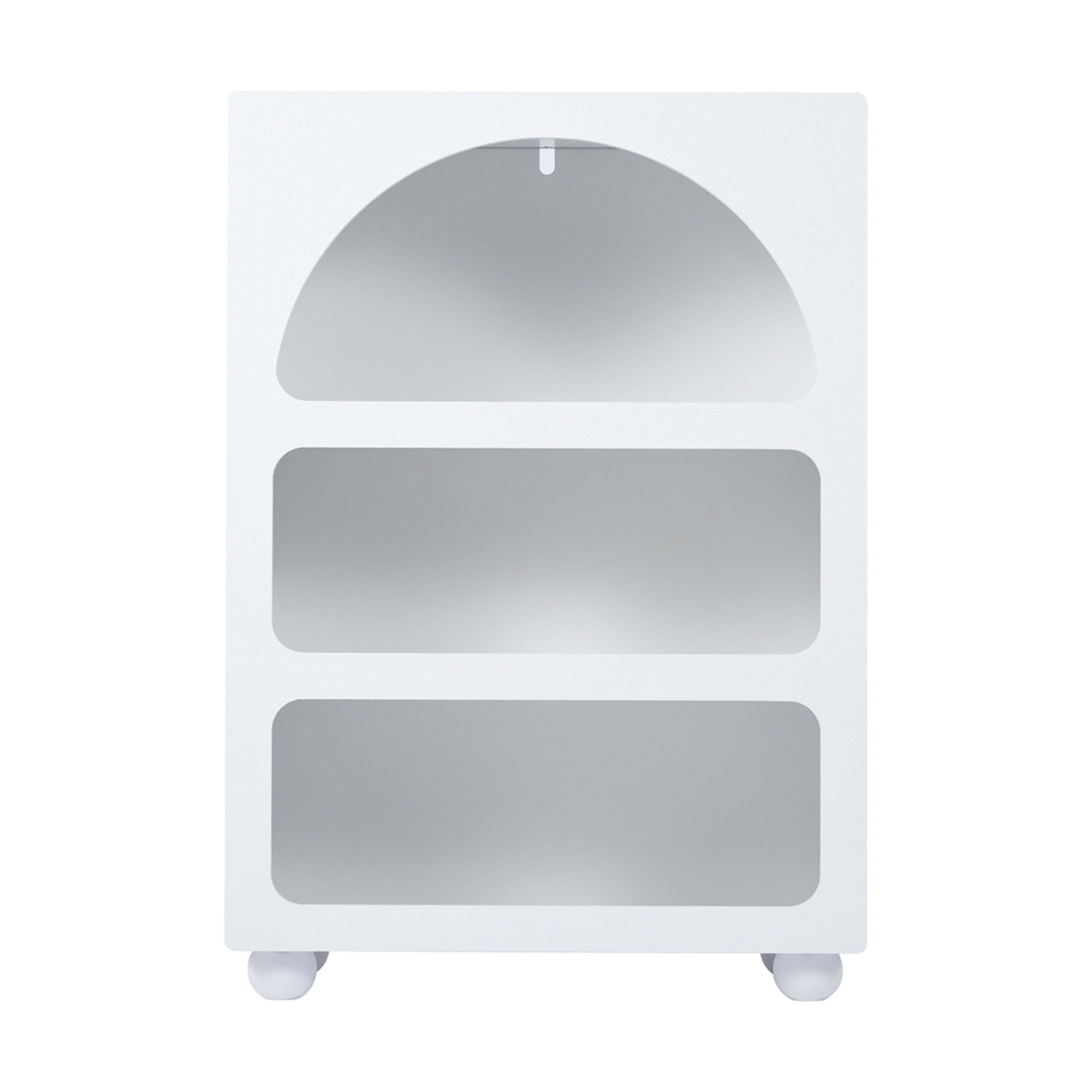 Textured Arched Bookcase White Kmart