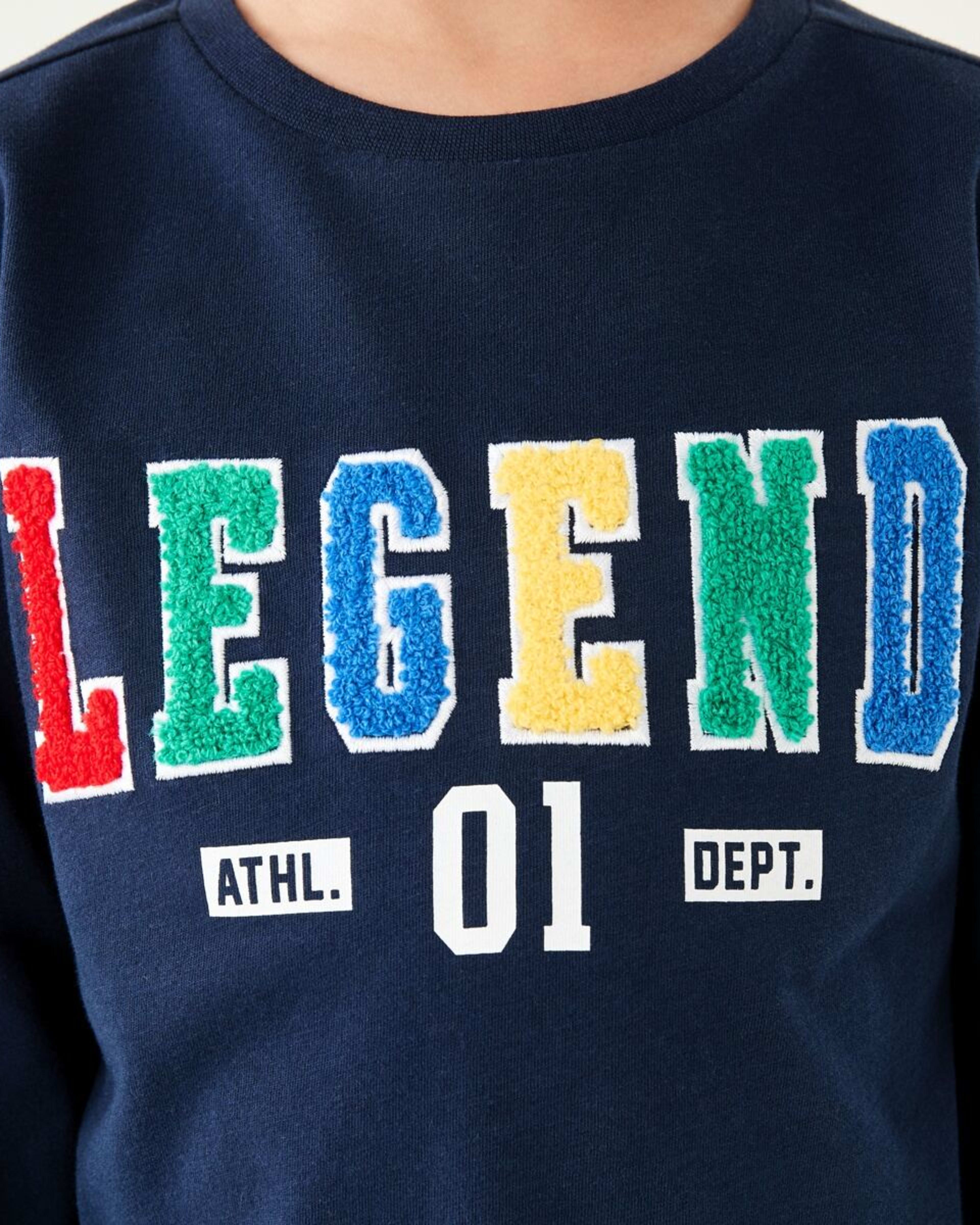 4 Long Sleeve Boucle T-shirt Legend Varsity, 4 of 8