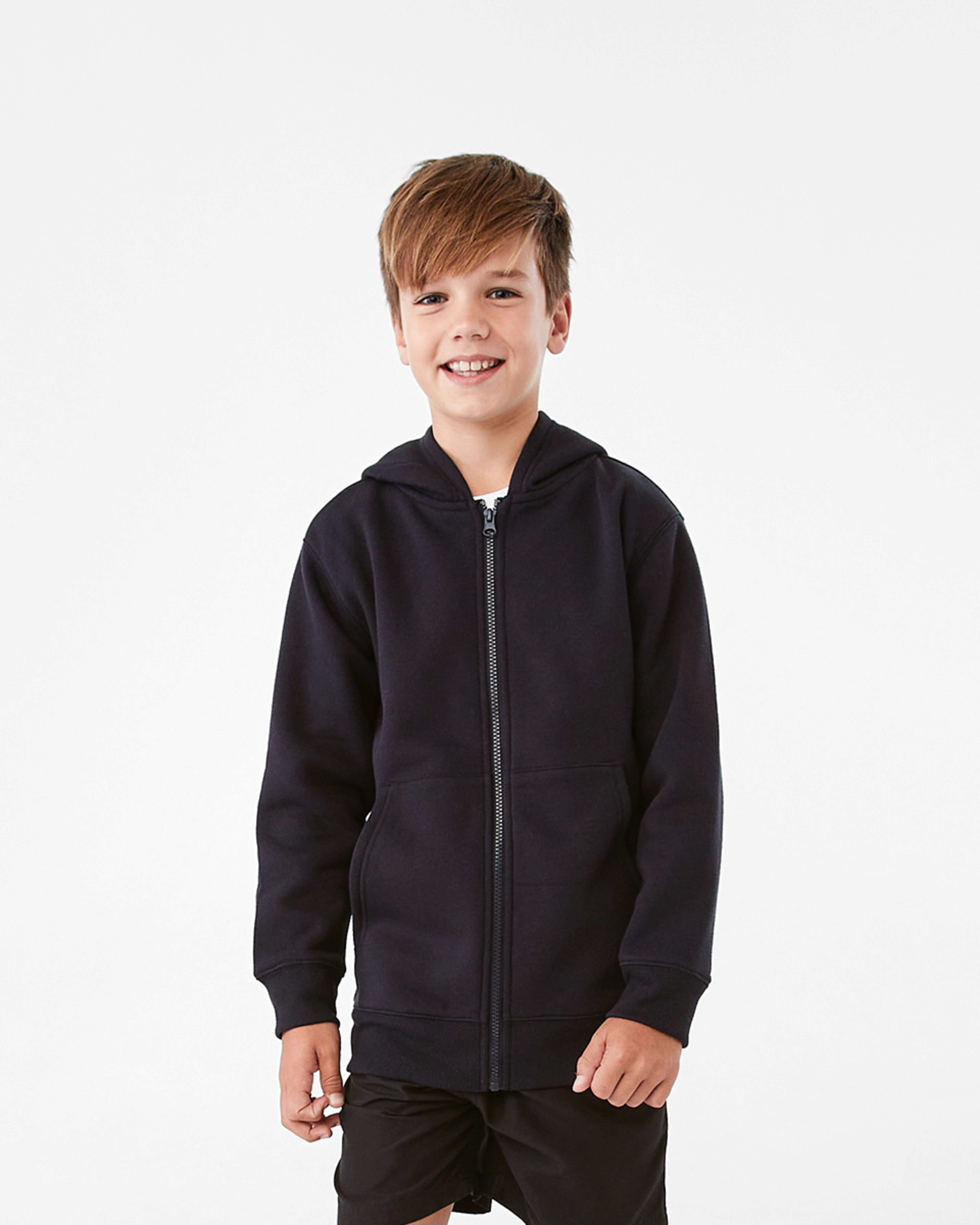 Plain Zip Through Hoodie - Kmart