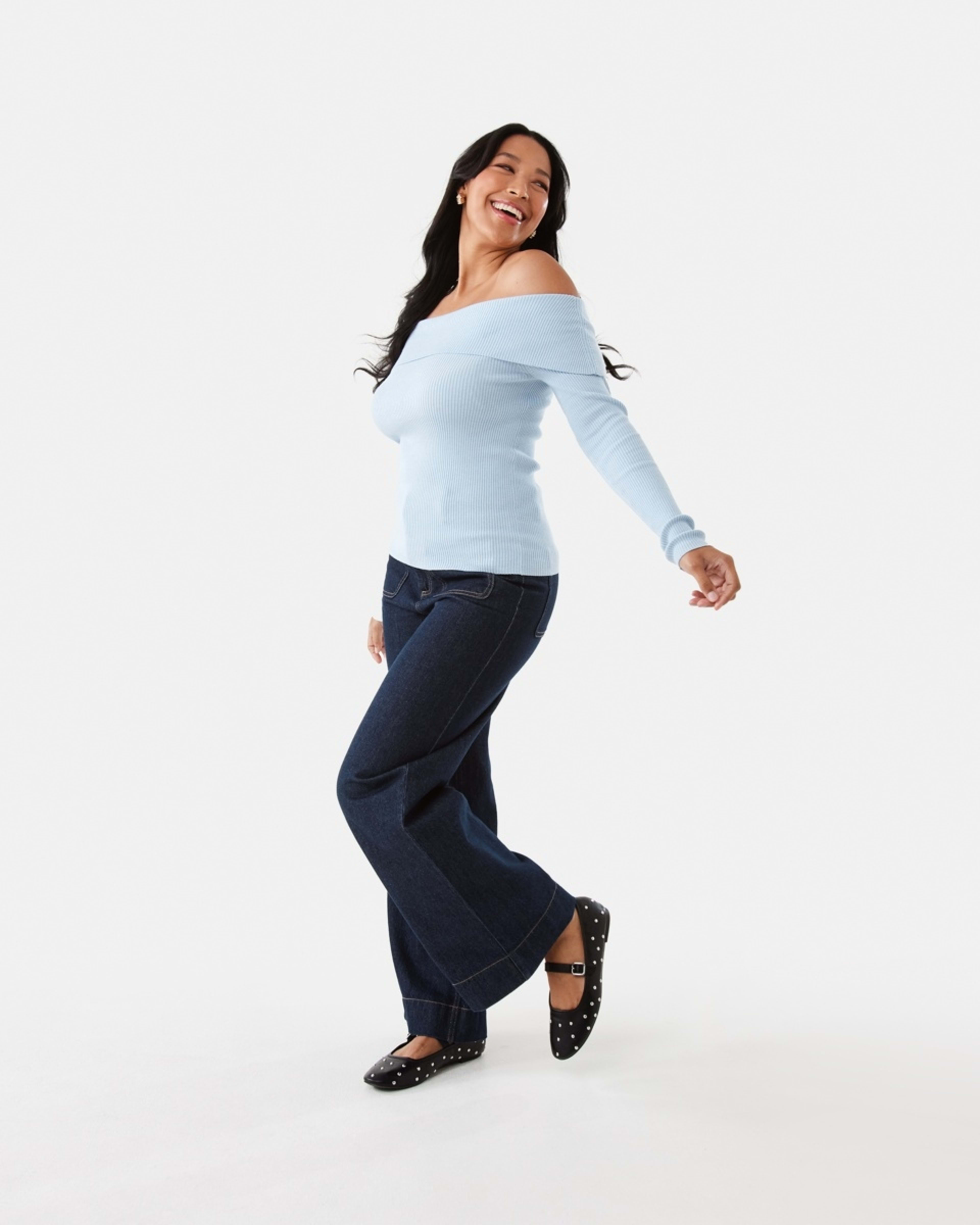3 Long Sleeve Off Shoulder Top SKYWAY, 3 of 8