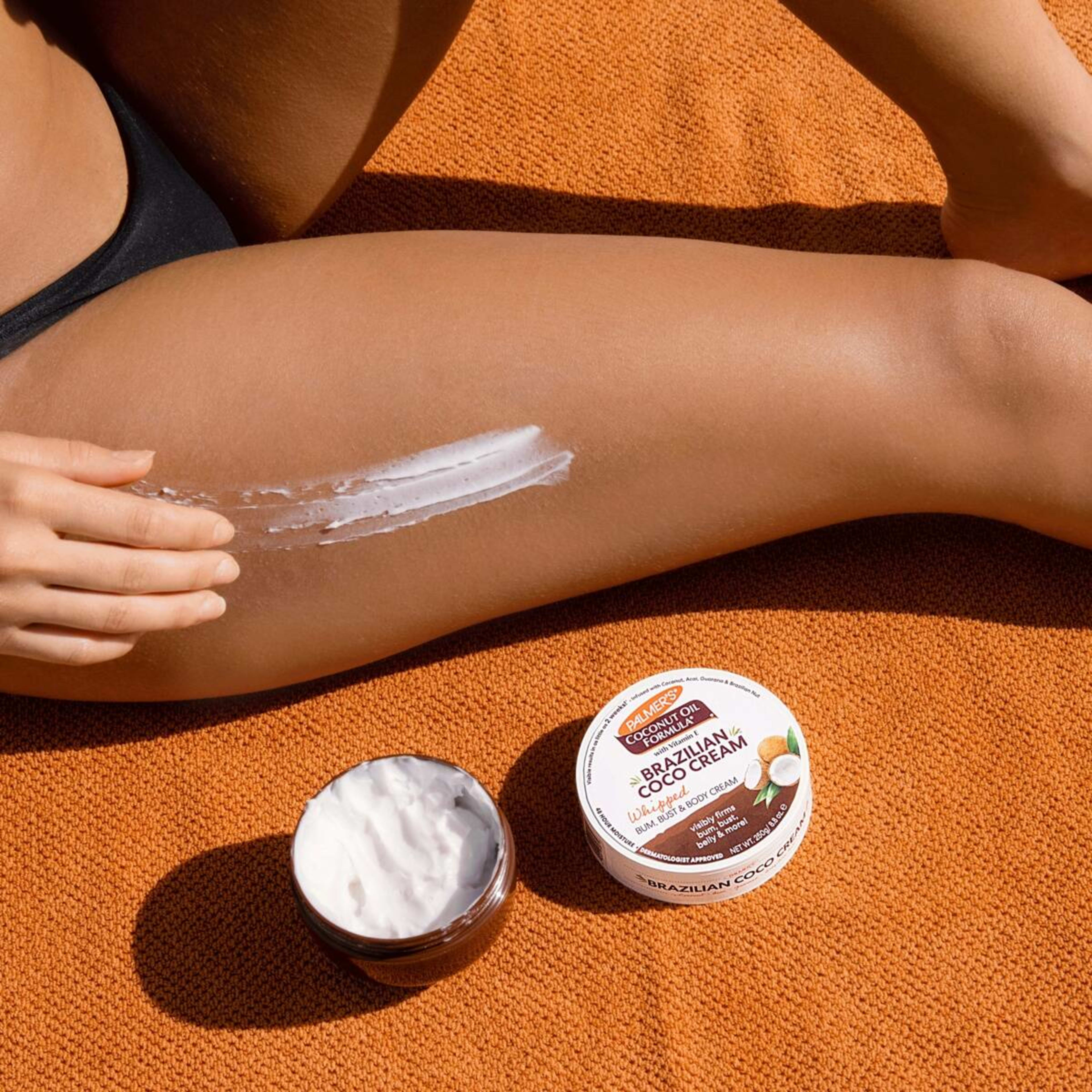 7 Palmers Coconut Oil Formula Brazilian Coco Whipped Bum, Bust and Body Cream 250g - Vitamin E, 7 of 9