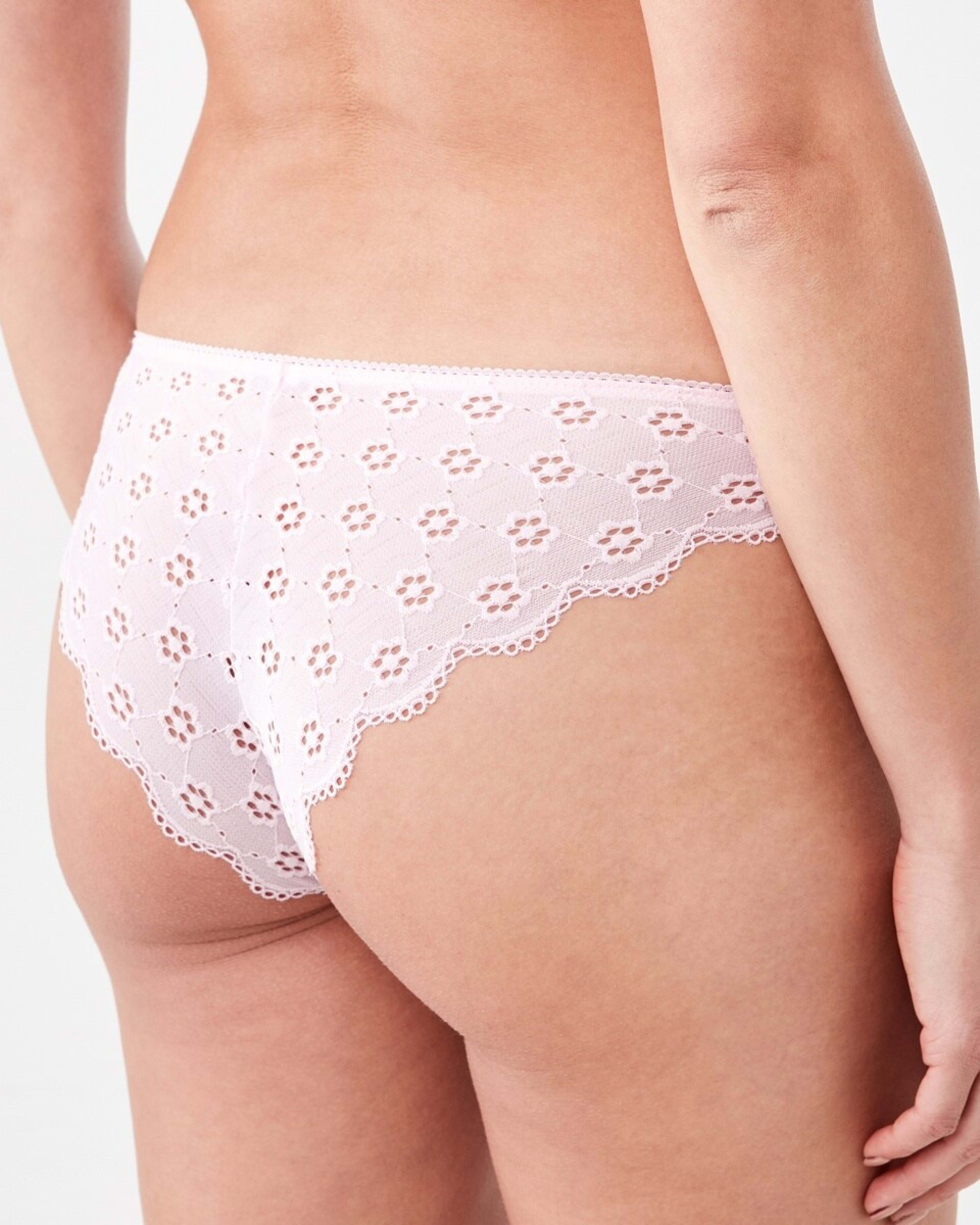 3 Co-ordinated Broderie Cheeky Bikini Briefs BALLERINA, 3 of 9