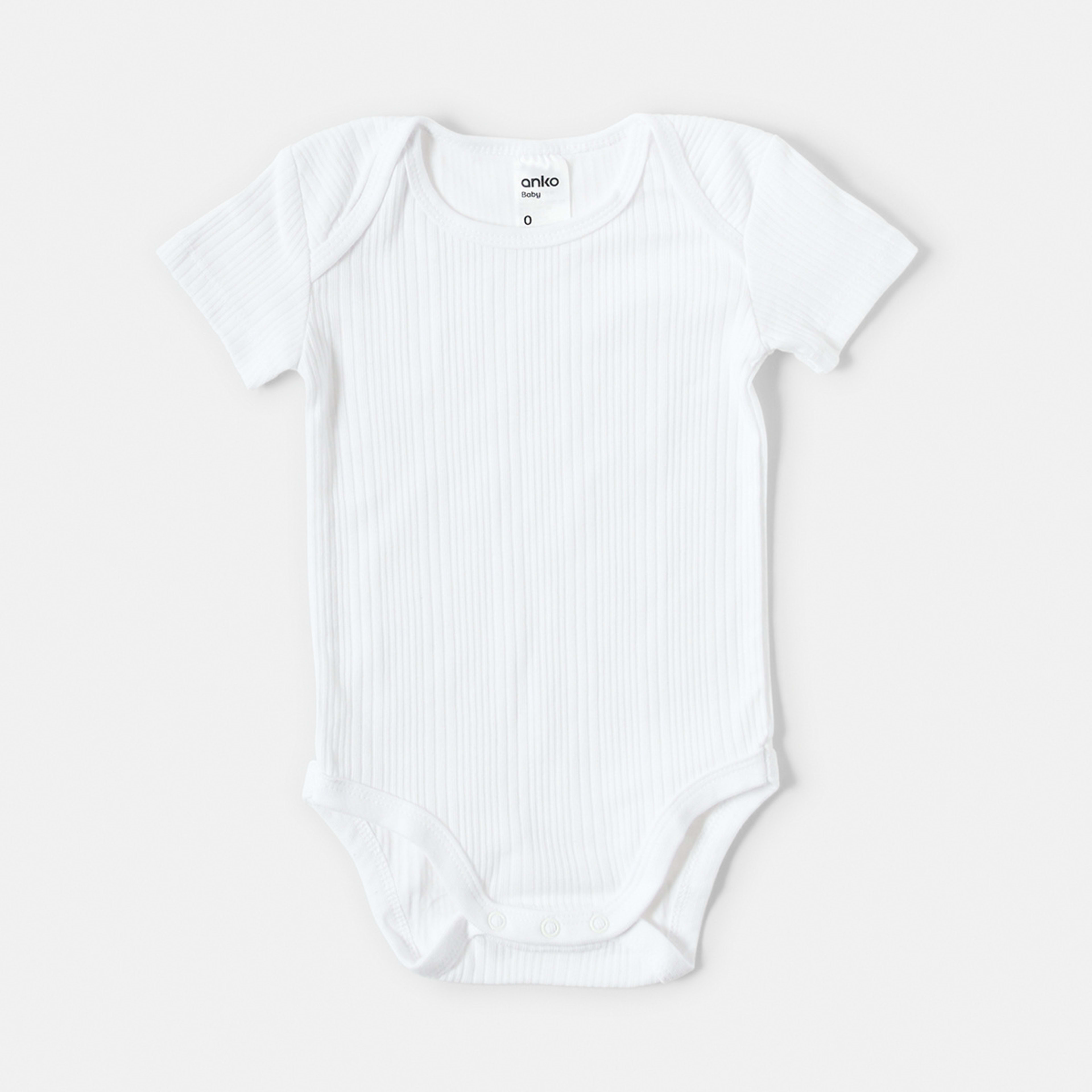 4 5 Pack Short Sleeve Bodysuits Baby Blue Multi Pack, 4 of 10