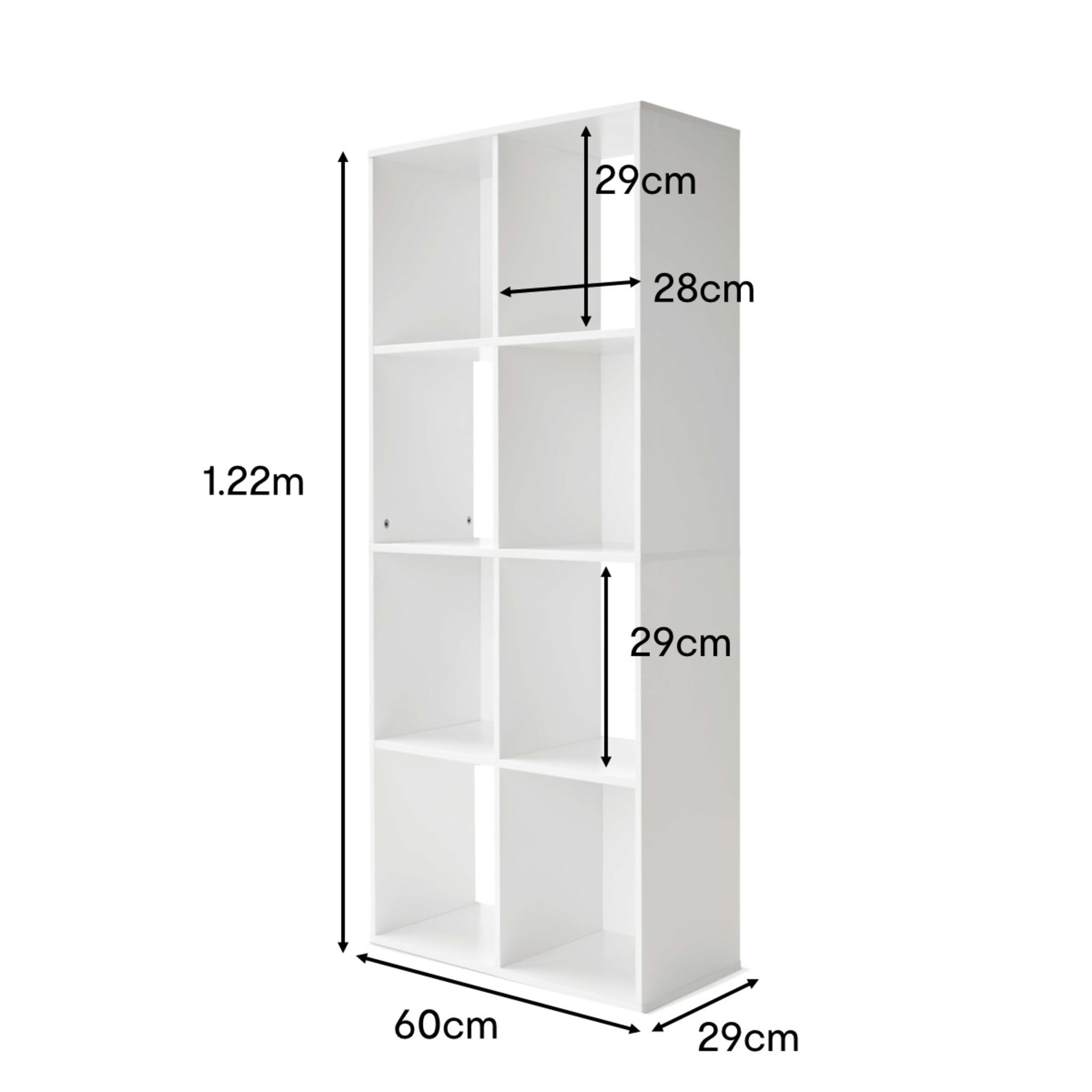 8 Cube Unit White Kmart