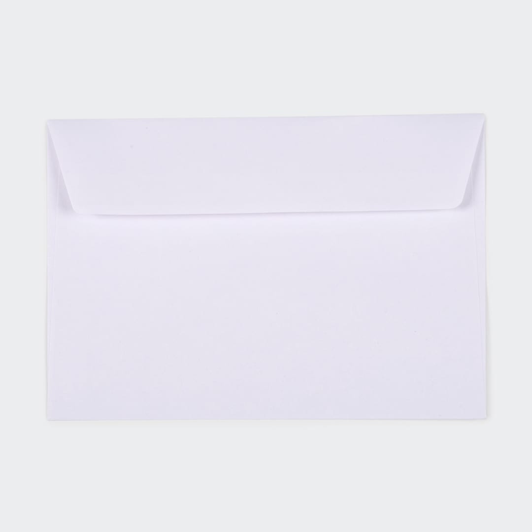 100 Pack C6 Peel and Seal Envelopes White Kmart