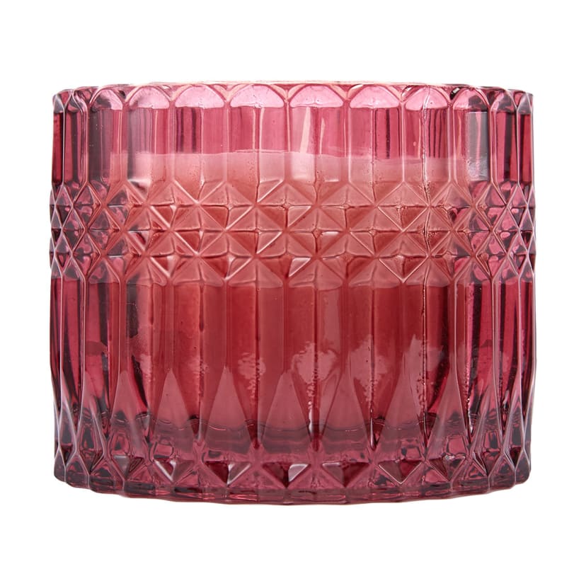 Dark Orchid and Rose Shiraz Geo Fragrant Candle Kmart