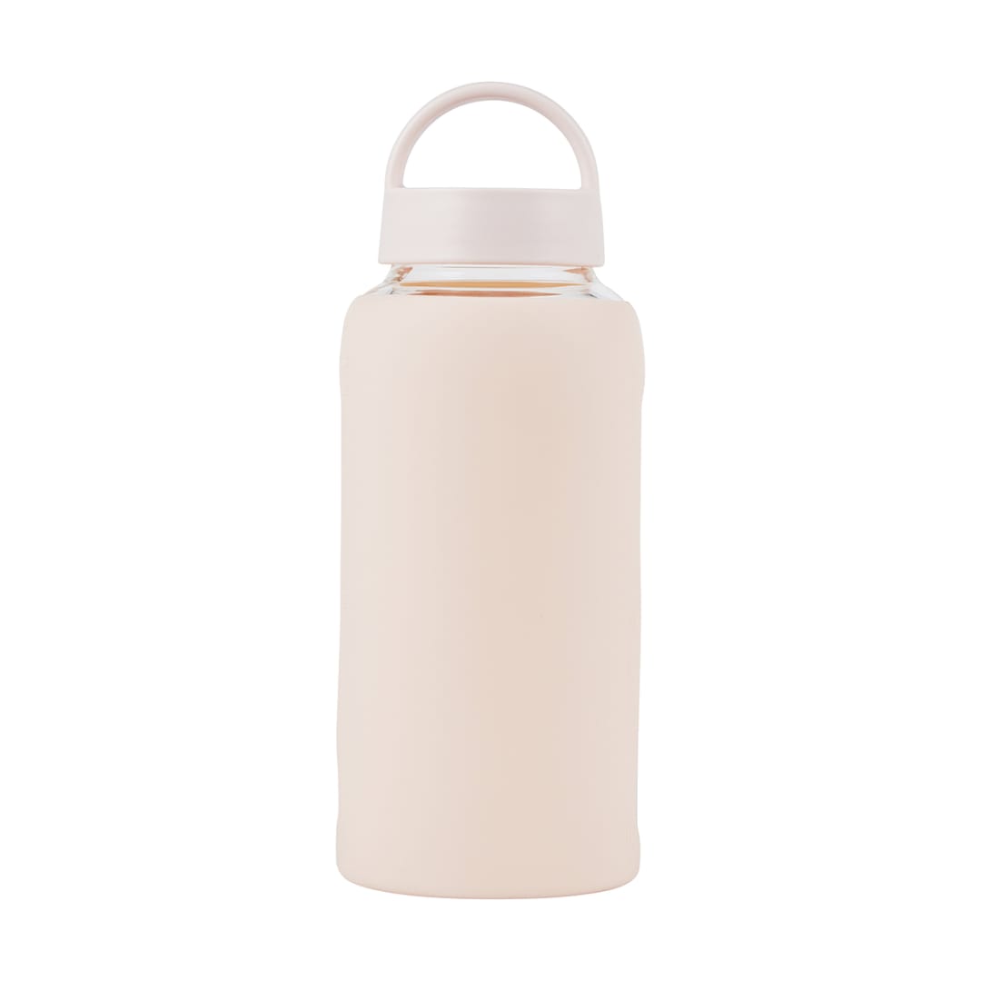 800ml Oatmeal Glass Bottle with Silicone Wrap Kmart