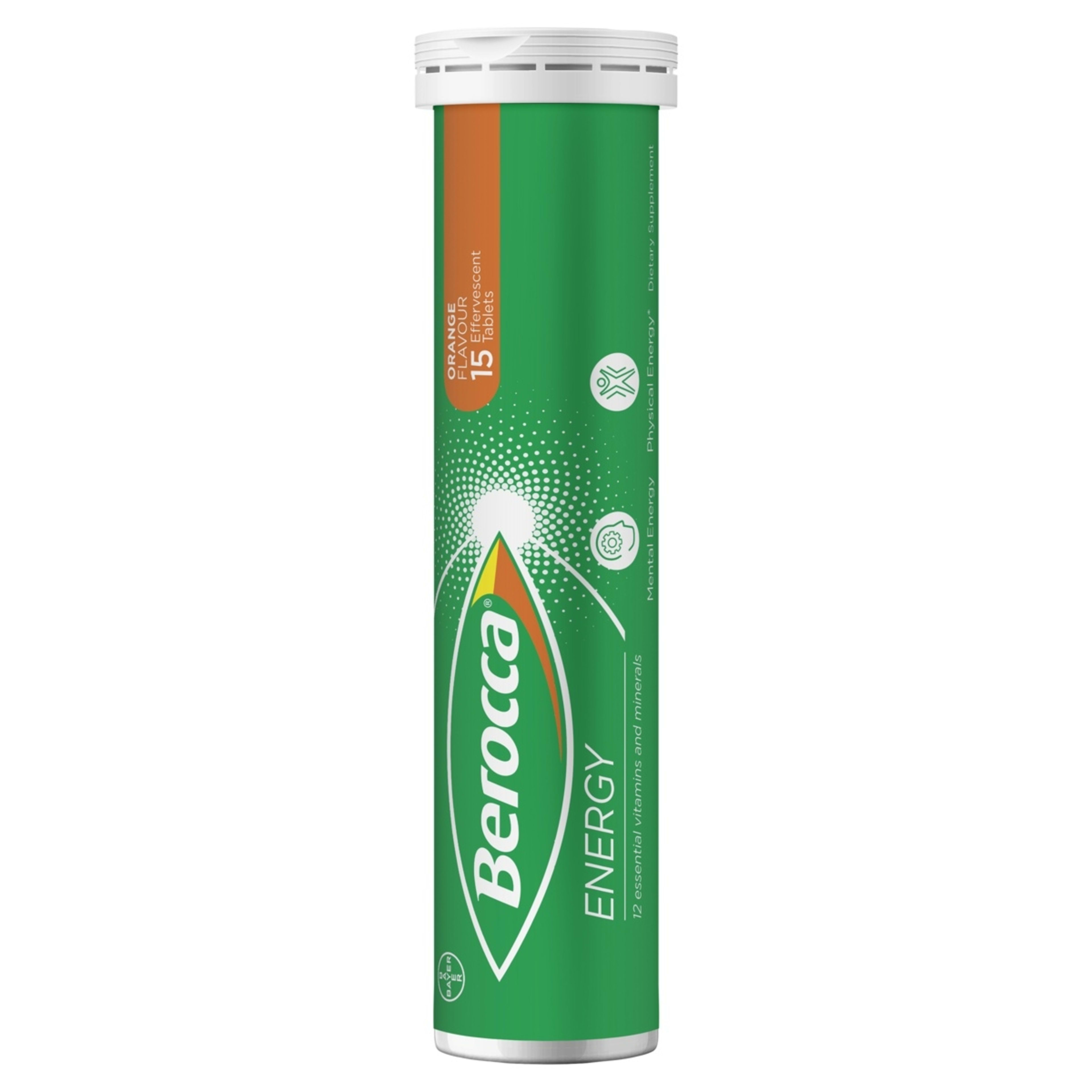 3 15 Pack Berroca Energy Orange Flavour Effervescent Tablets, 3 of 10