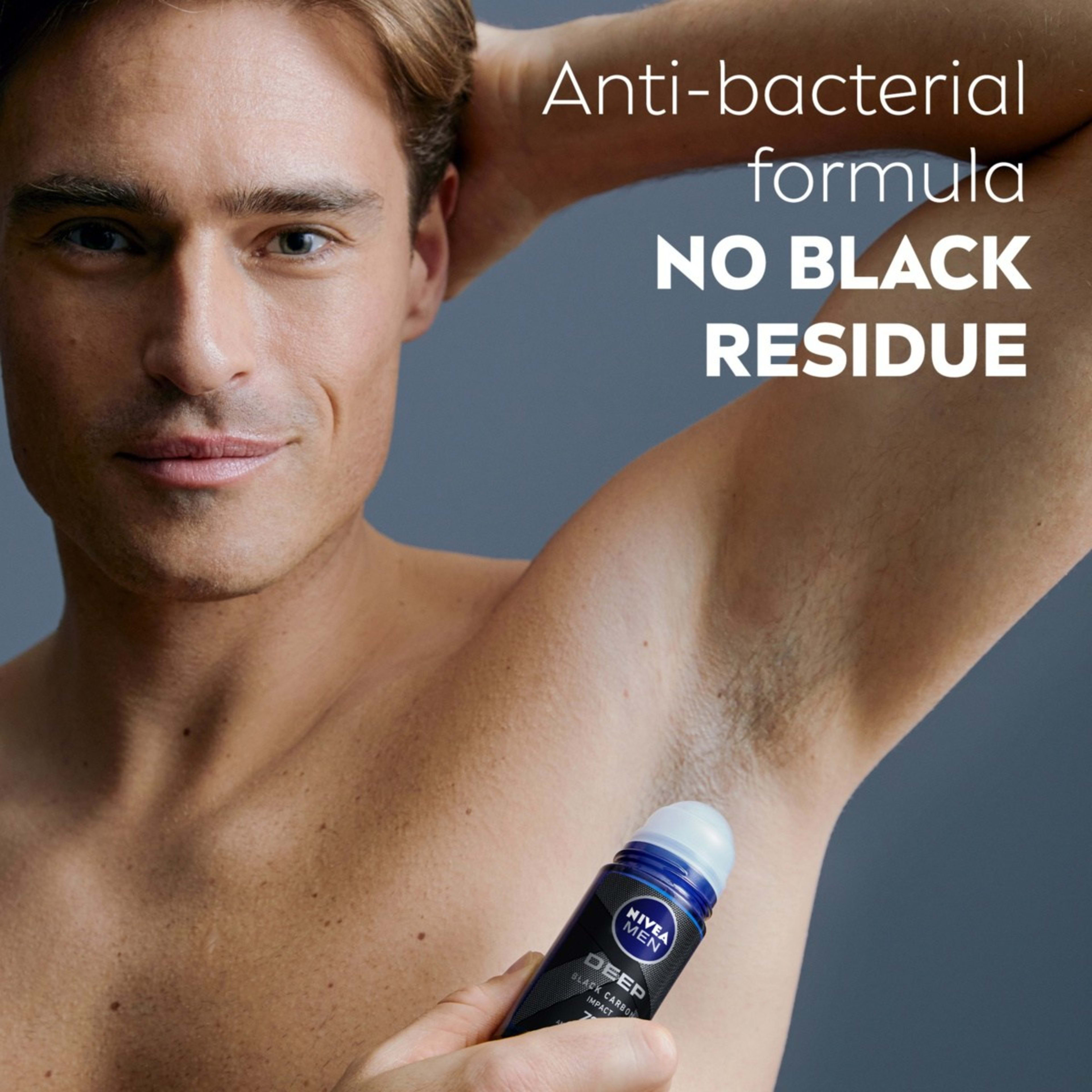 Nivea Men Deep AntiPerspirant RollOn Deodorant 50ml Black Charcoal