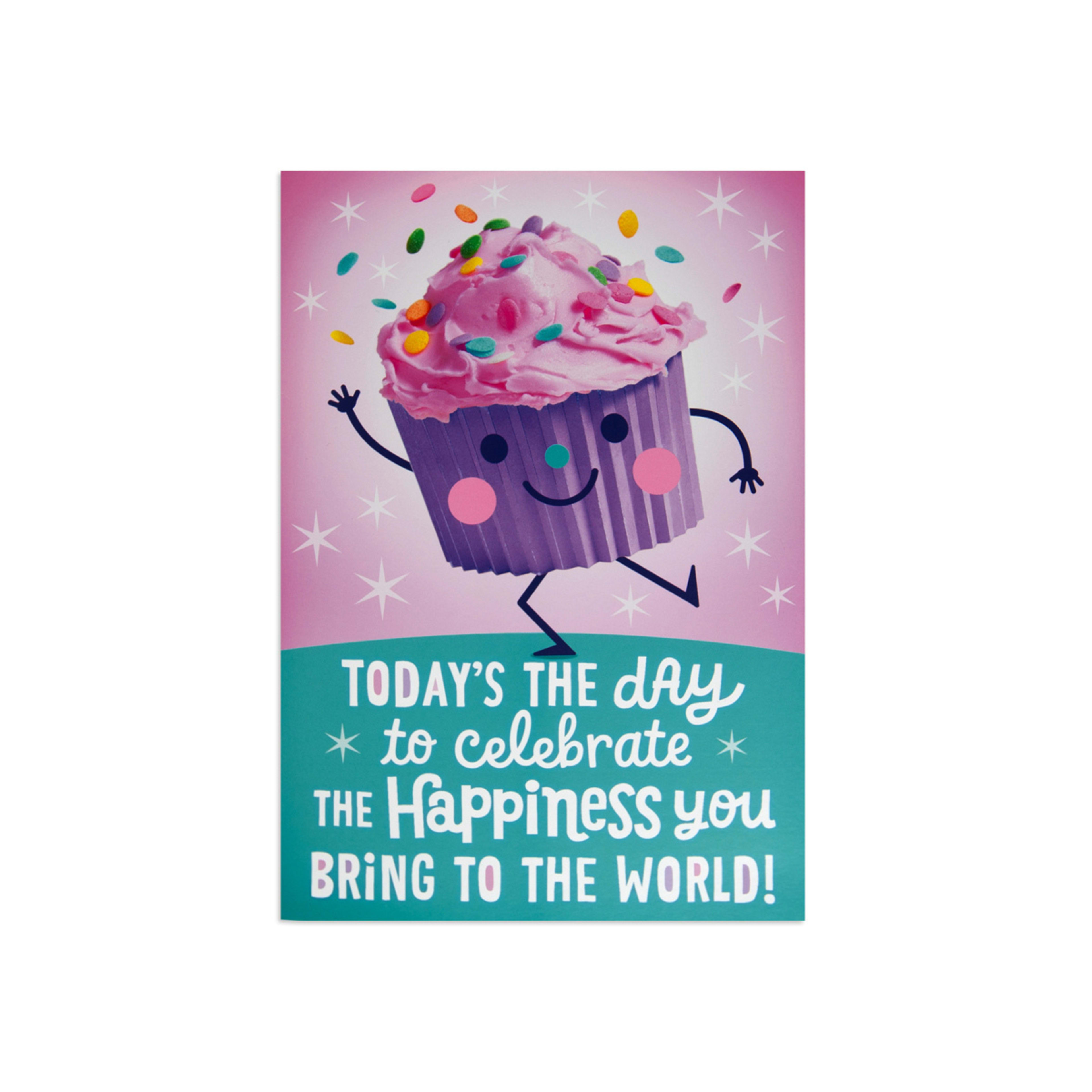 Hallmark Interactive Birthday Card - Celebrating Cupcake - Kmart