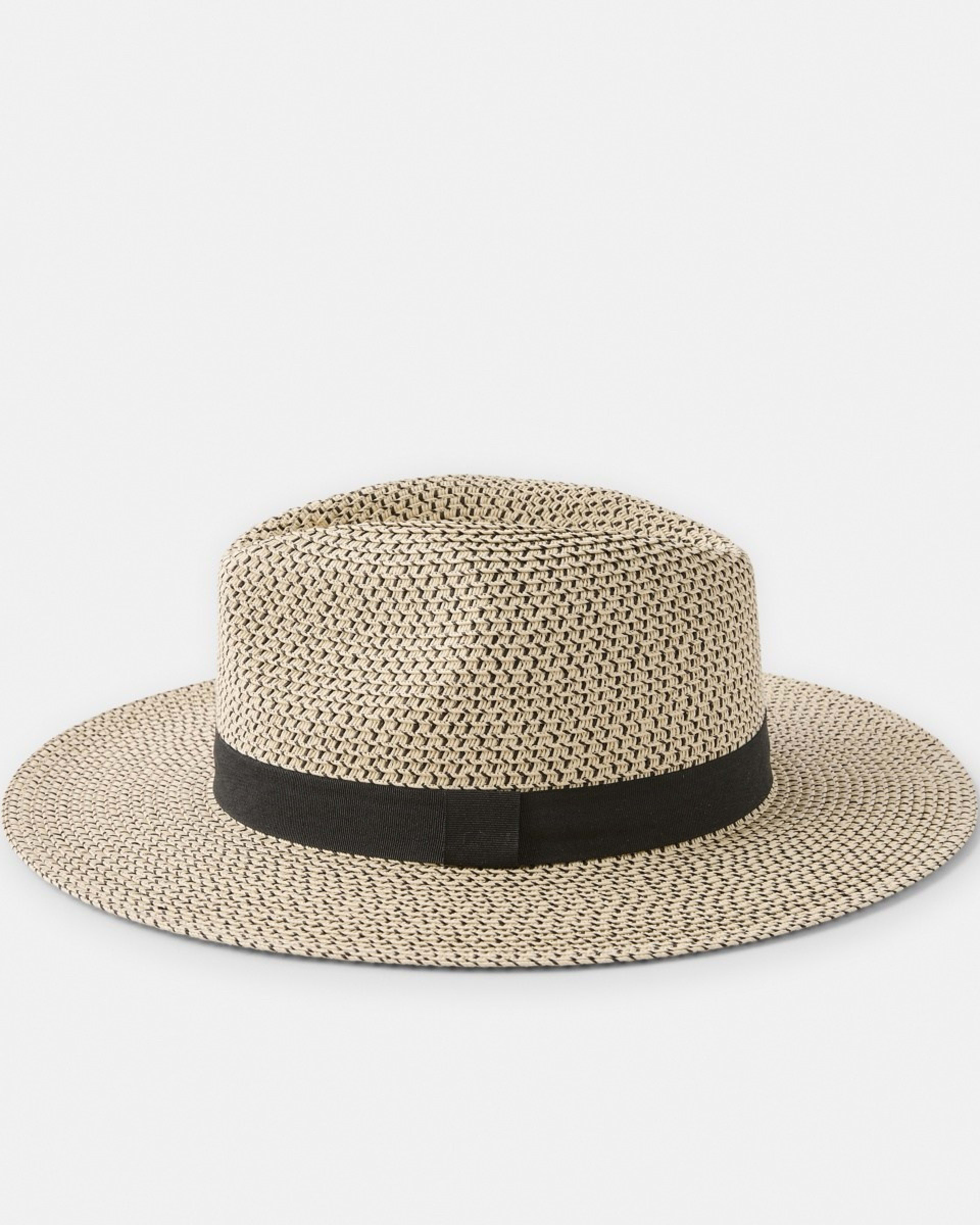 2 Melange Fedora Hat Natural, 2 of 5