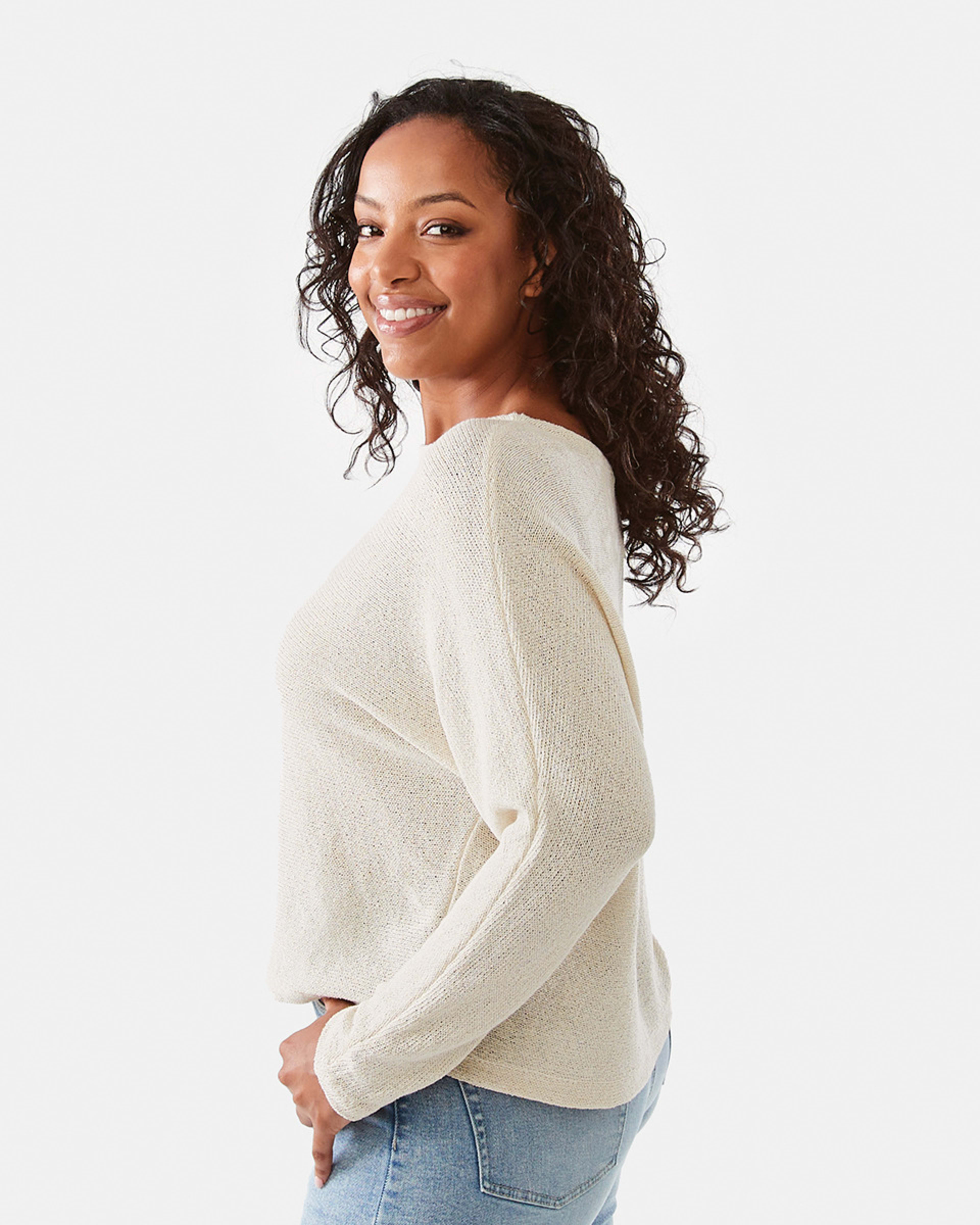 Open Knit Batwing Sleeve Jumper Kmart NZ