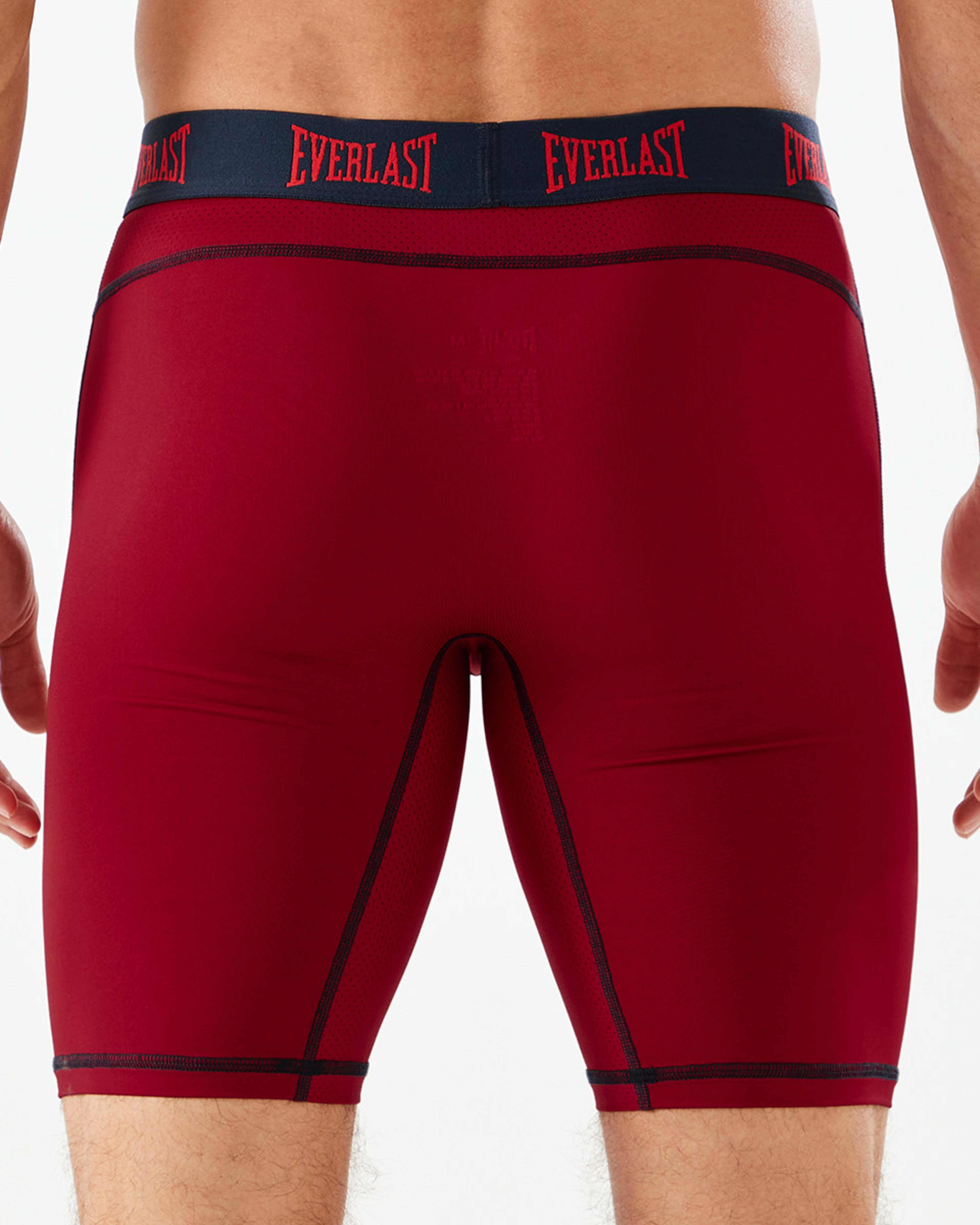 3 Everlast Mens Long Leg Performance Trunks Everlast Vertical Red, 3 of 8