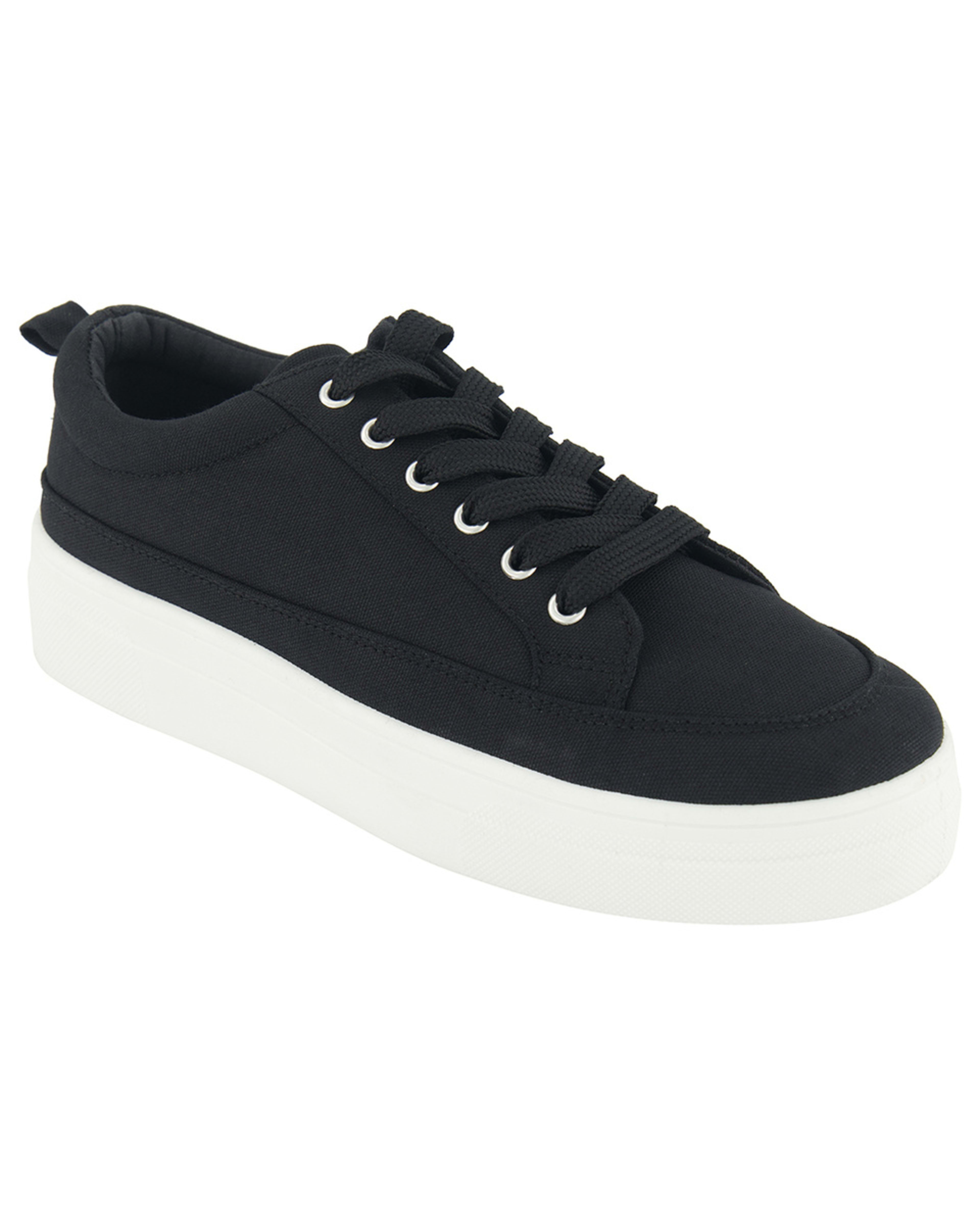 1 Canvas Flatform Sneakers Black, 1 of 5