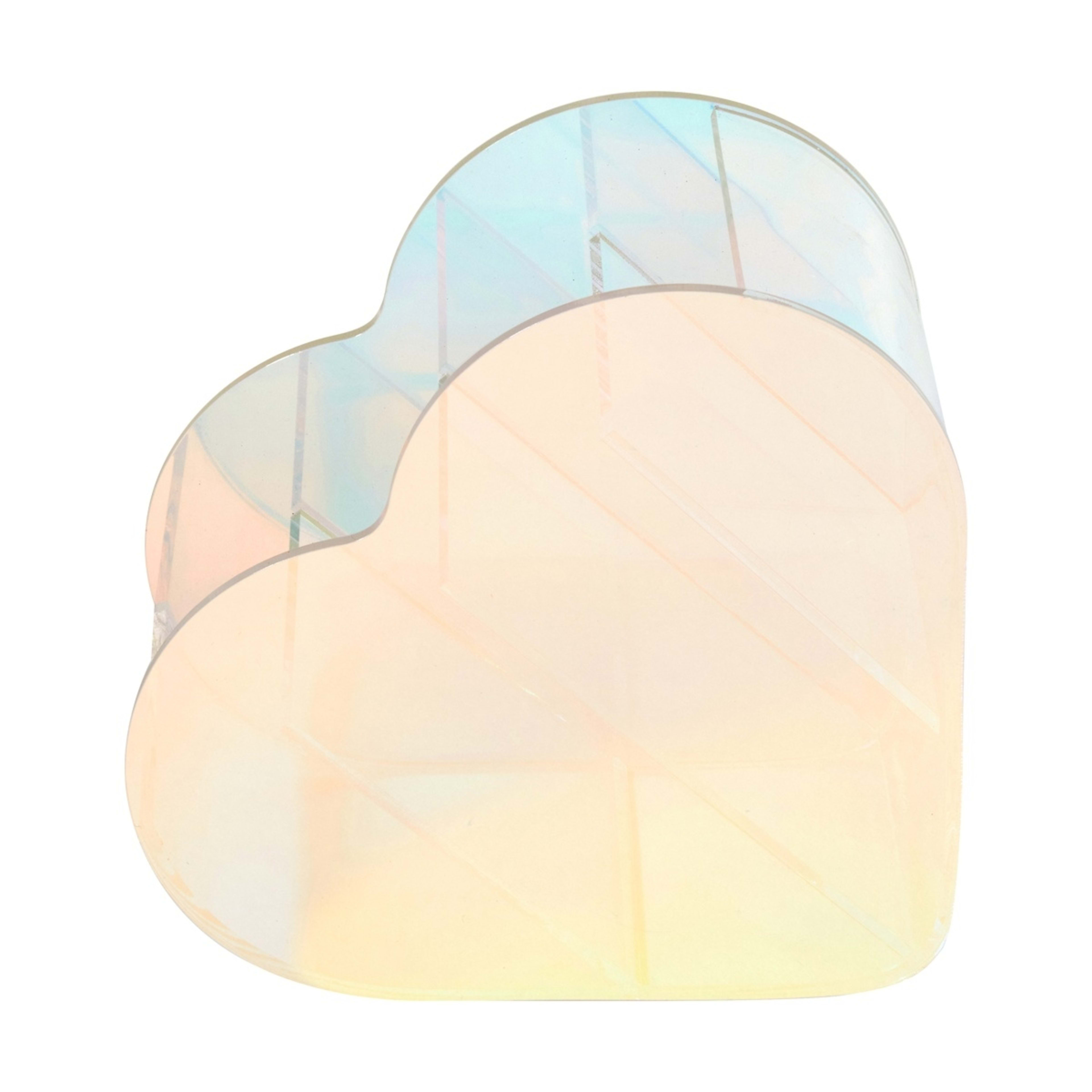 1 Iridescent Desk Heart