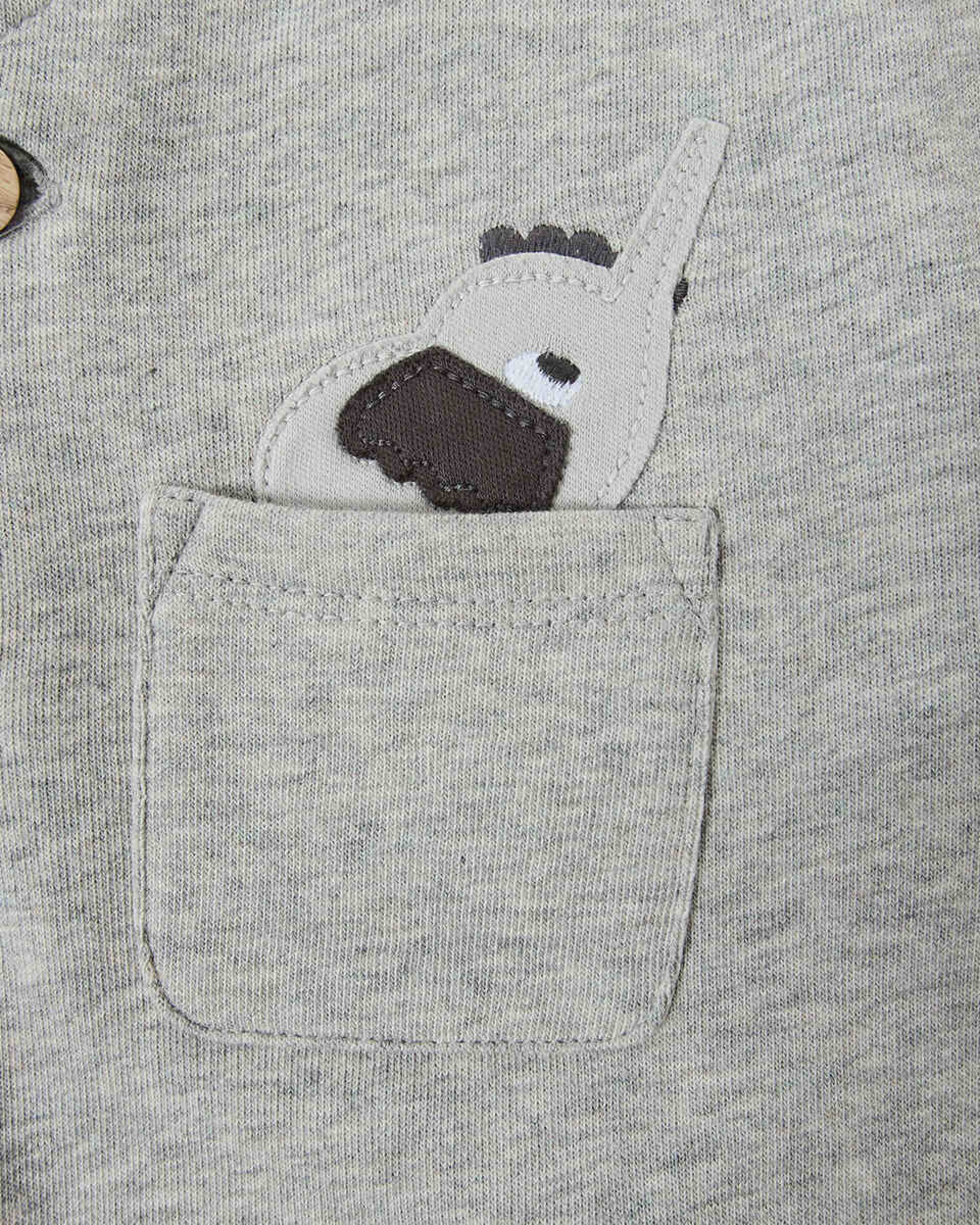 6 Knit Dungaree Set Animals, 6 of 7