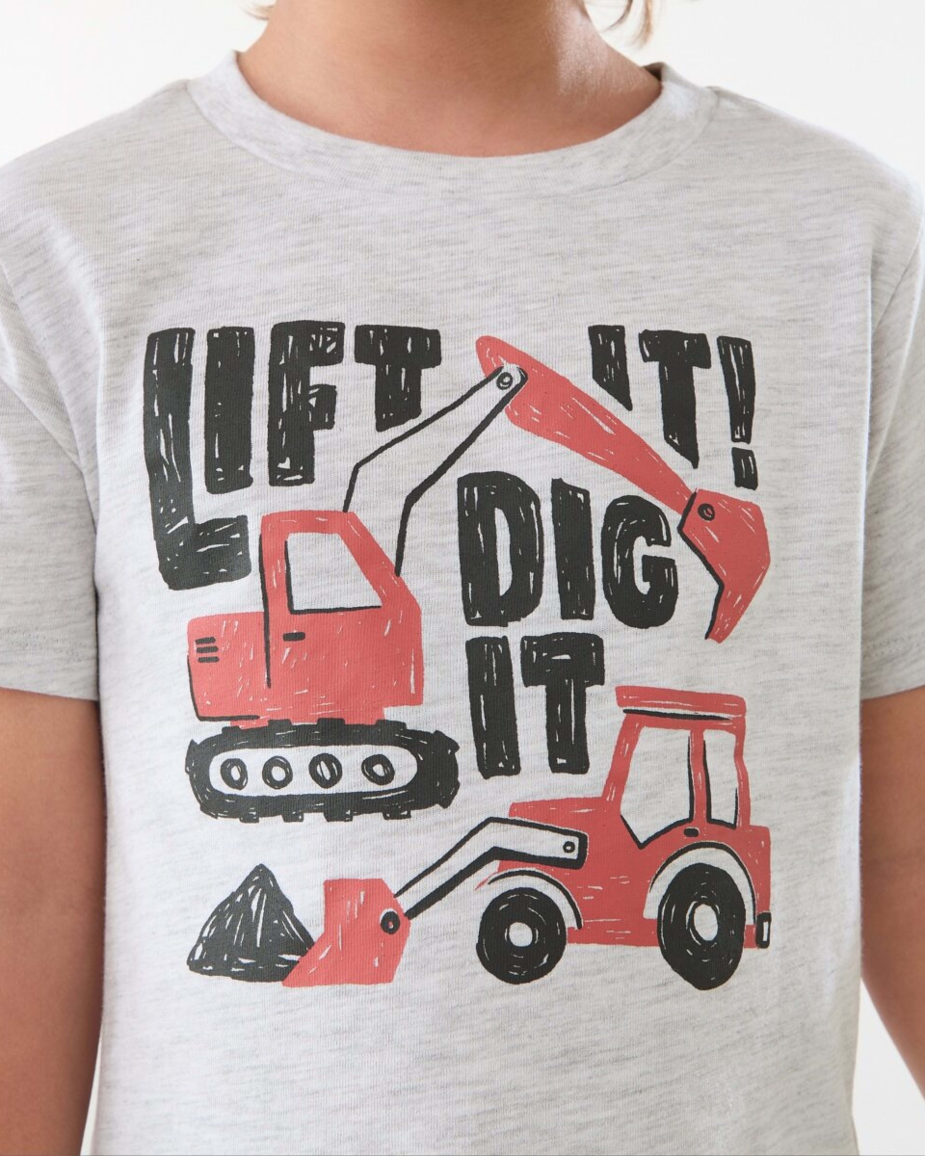 4 Short Sleeve Knit Pyjama Set LIFT IT DIG IT, 4 of 6