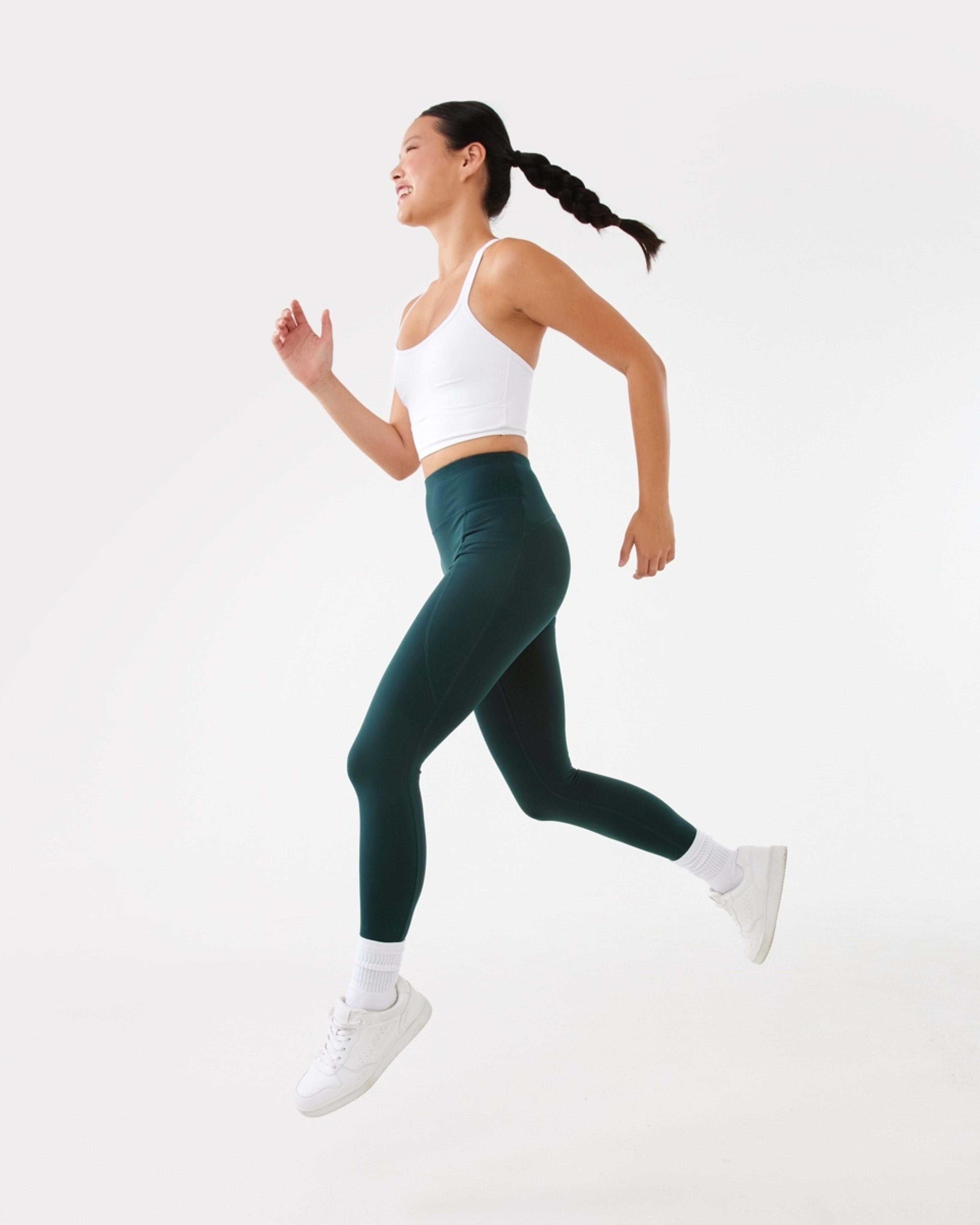 3 Active Womens Ultrasoft Leggings Grn Yucca, 3 of 6