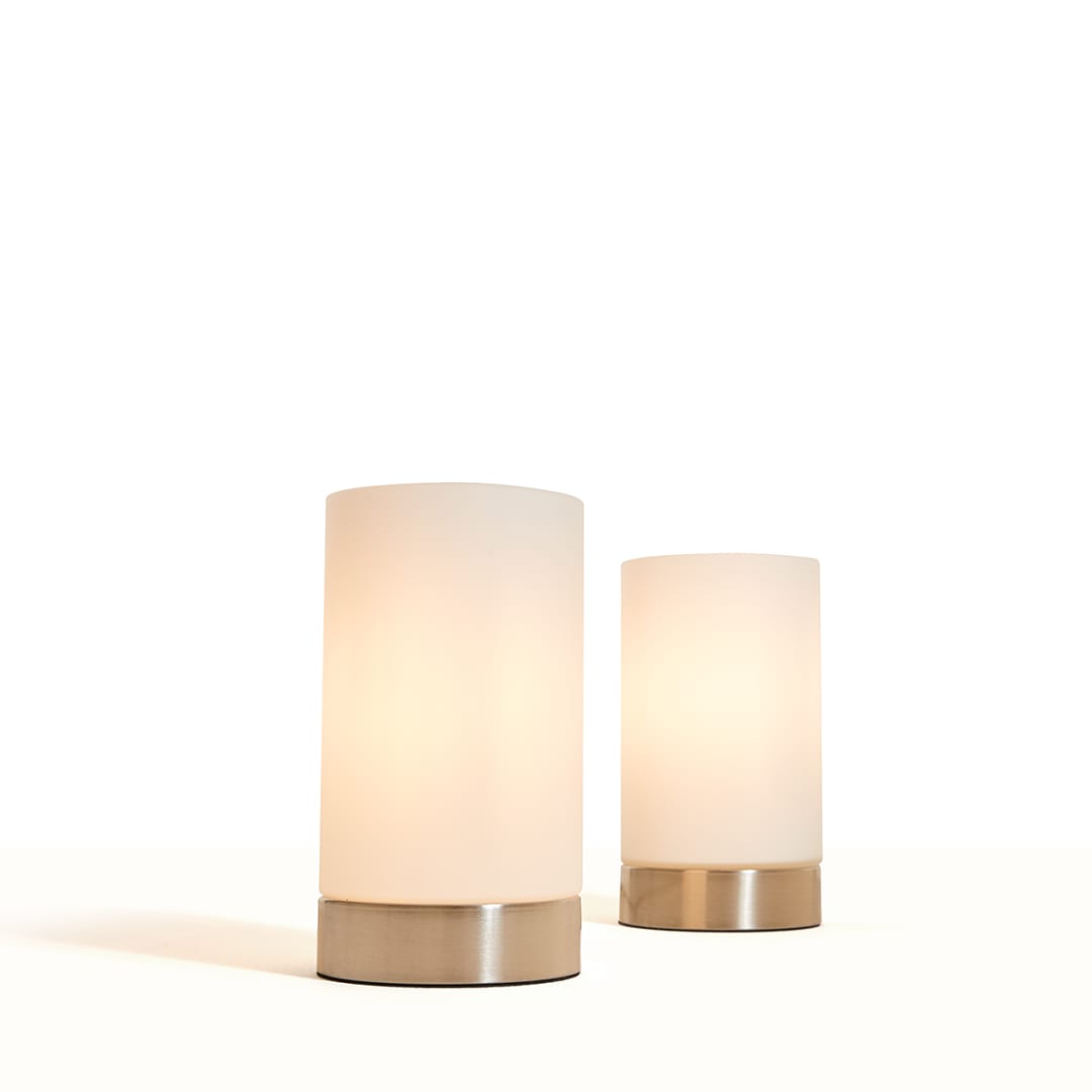 Set Of 2 Glass Touch Lamp Kmart