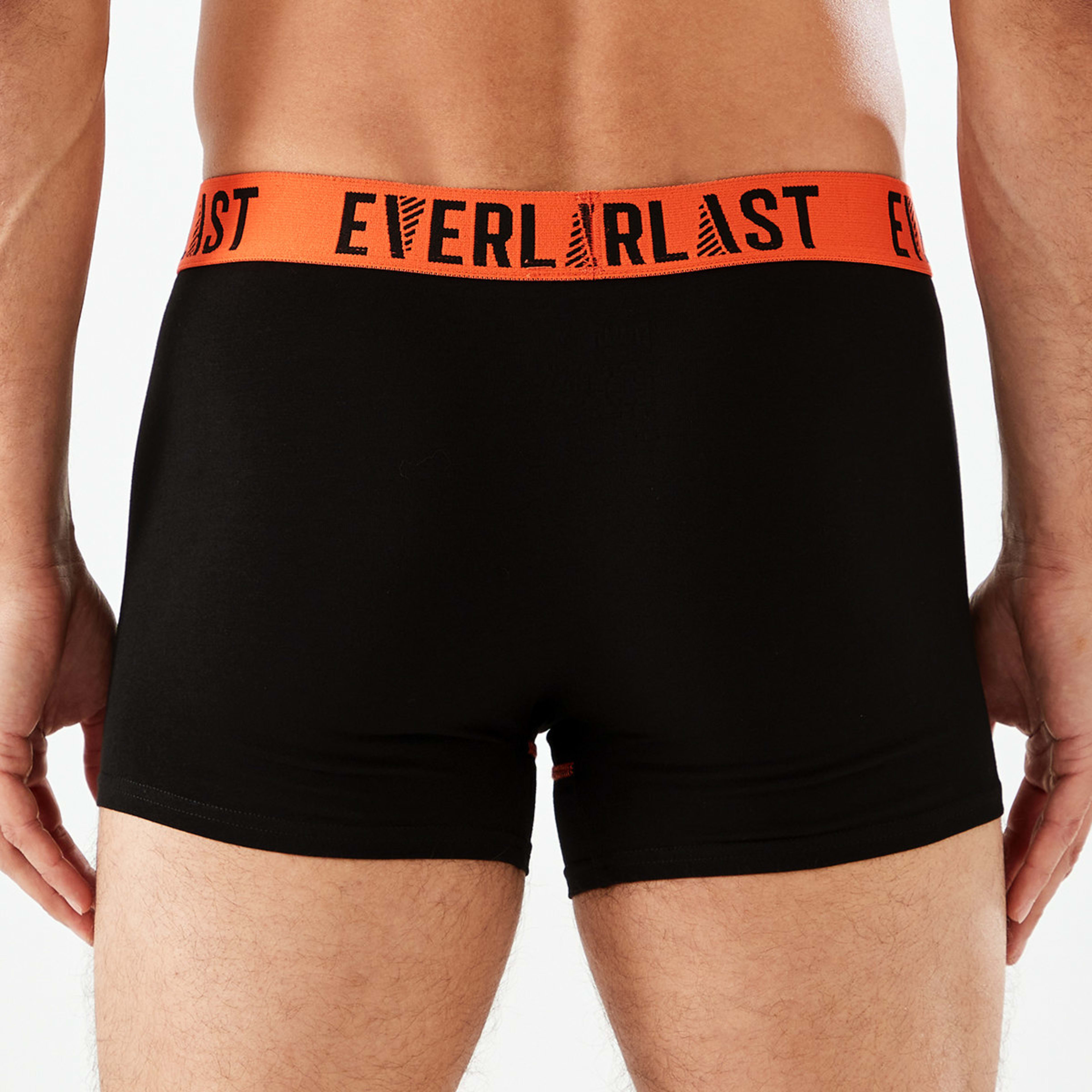 6 3 Pack Everlast Mens Workwear Trunks Black, 6 of 7