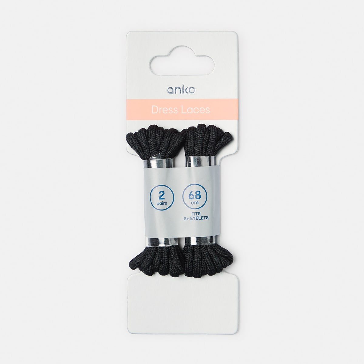 2 Pack Dress Laces - Black - Kmart