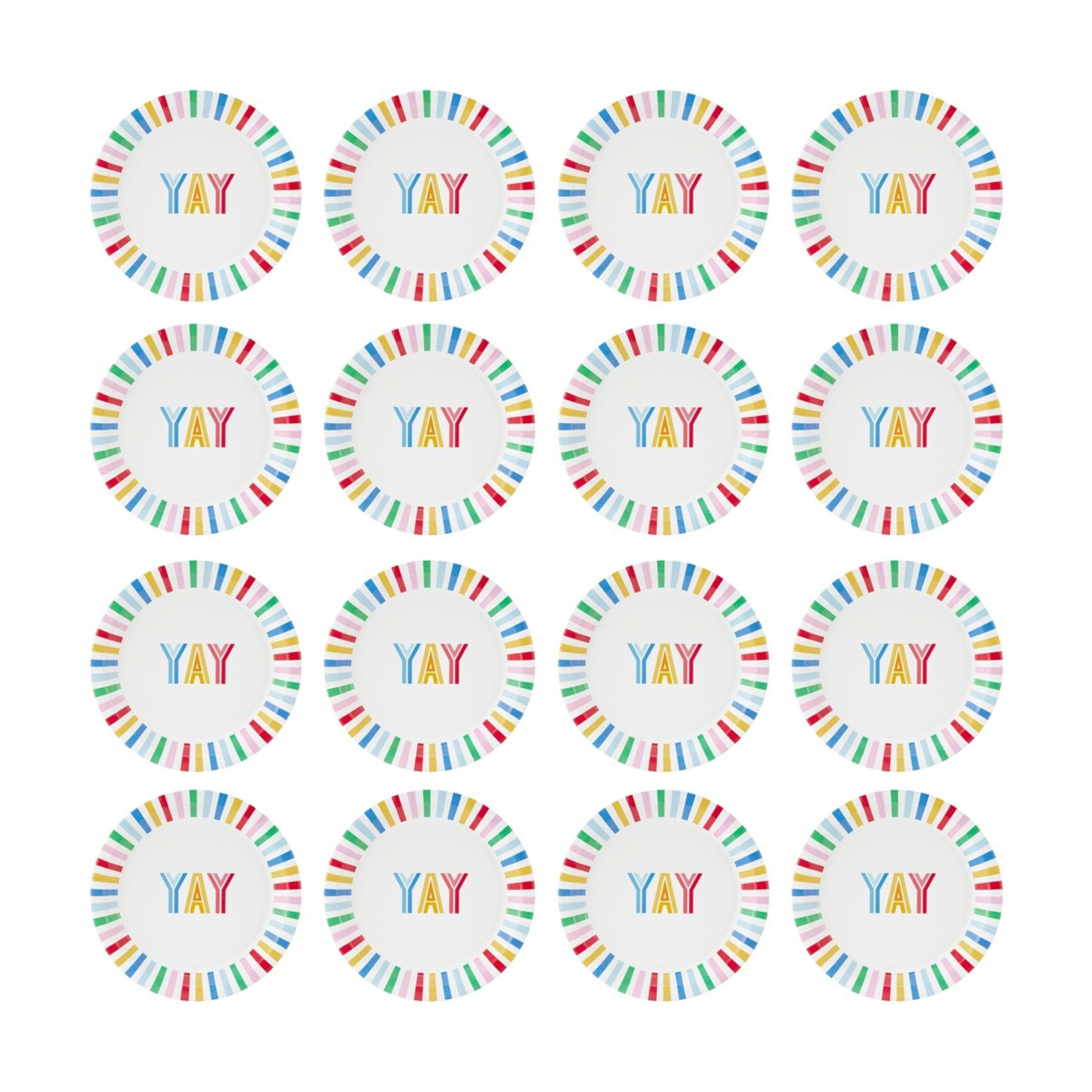 4 16 Piece Bright Paper Plates, 4 of 6